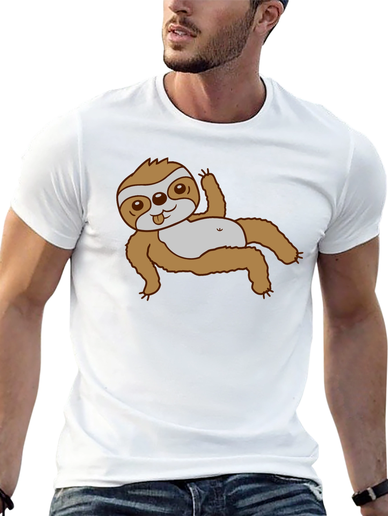 Sloth Graphic Tee - Relaxed Fit