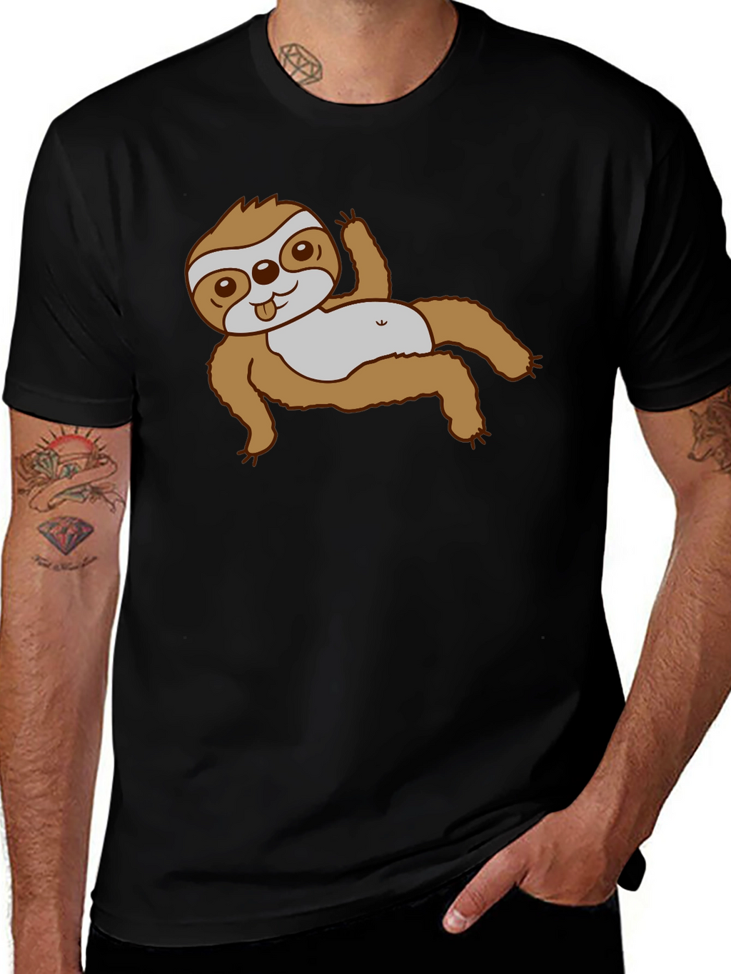 Sloth Graphic Tee - Relaxed Fit