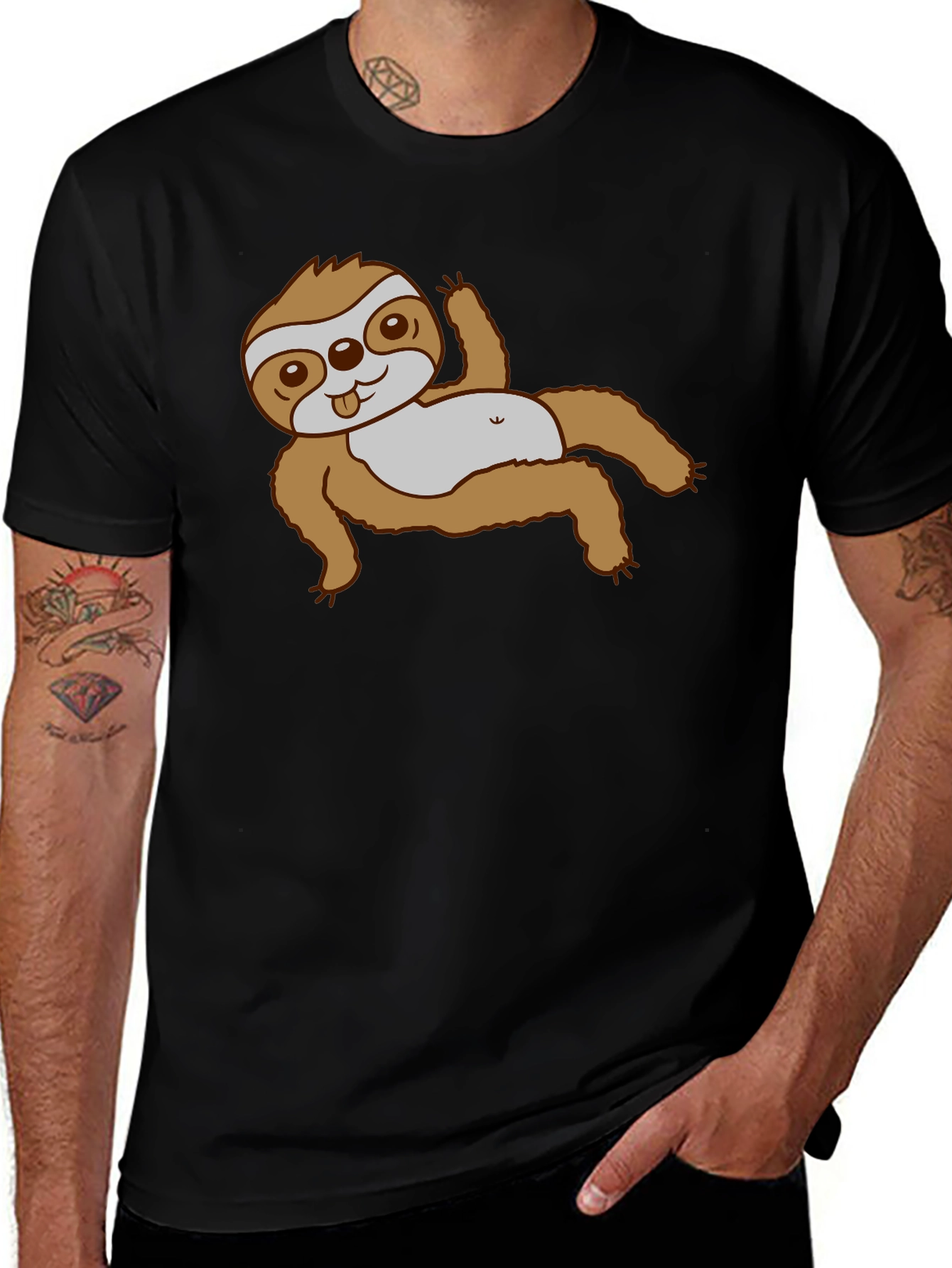 Sloth Graphic Tee - Relaxed Fit