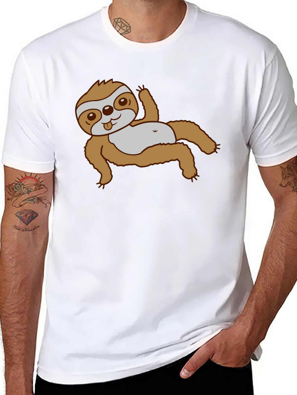 Sloth Graphic Tee - Relaxed Fit