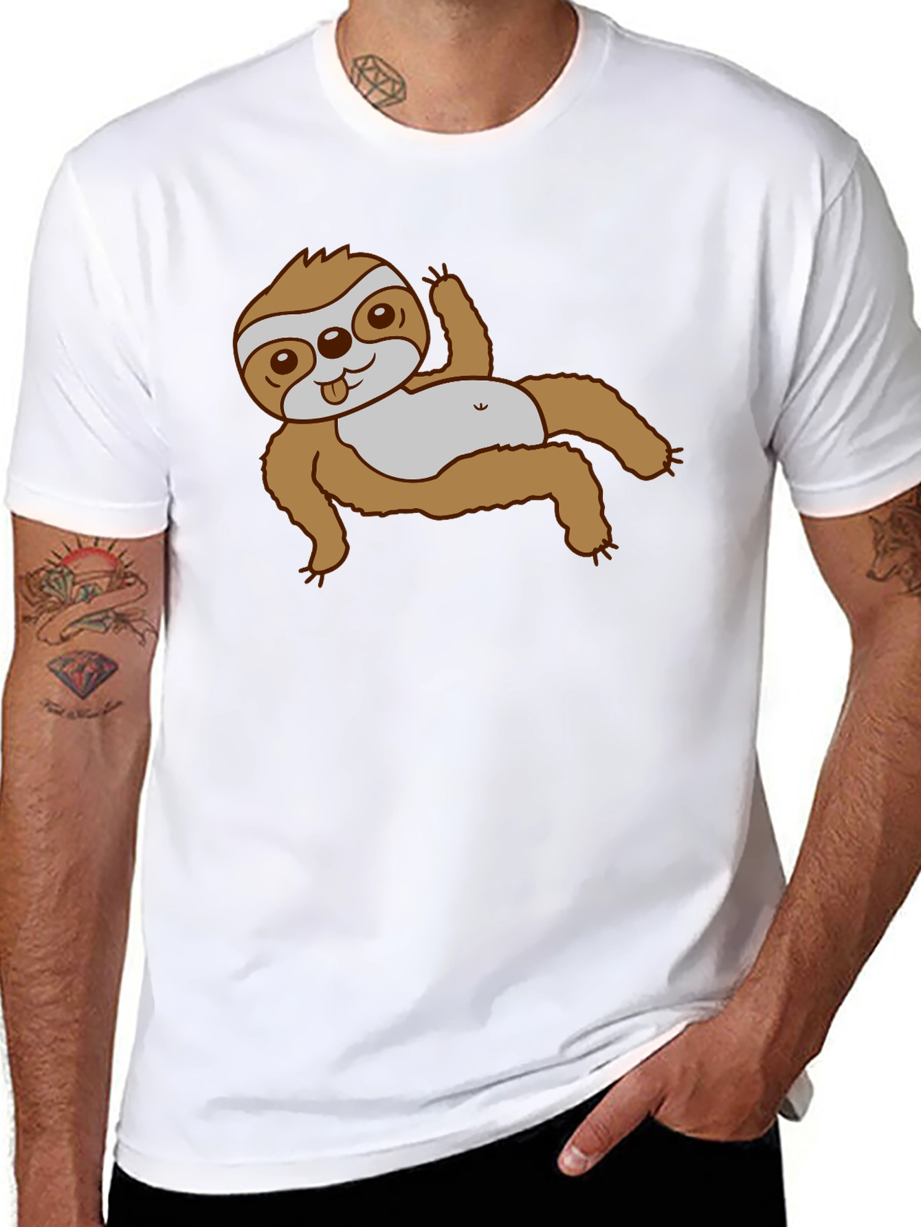 Sloth Graphic Tee - Relaxed Fit
