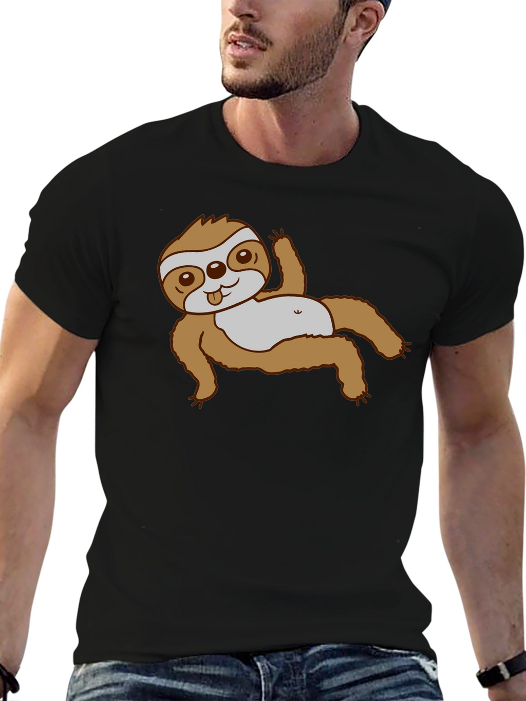 Sloth Graphic Tee - Relaxed Fit