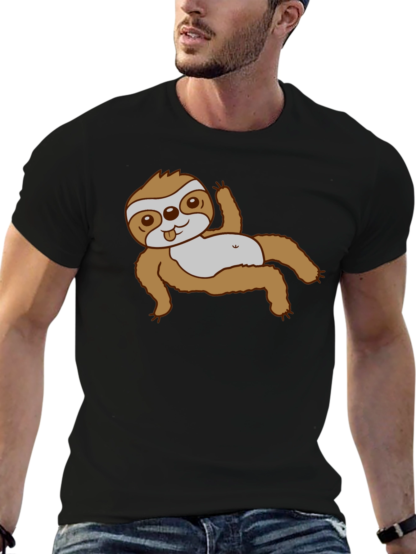 Sloth Graphic Tee - Relaxed Fit