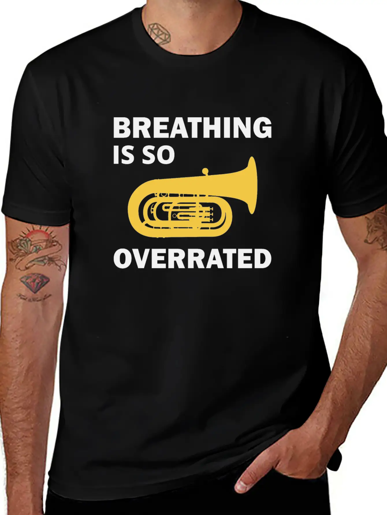 Tuba Marching Band Player Musical Instrument Funny Classic Cotton Tee – Unisex Comfort For Any Season