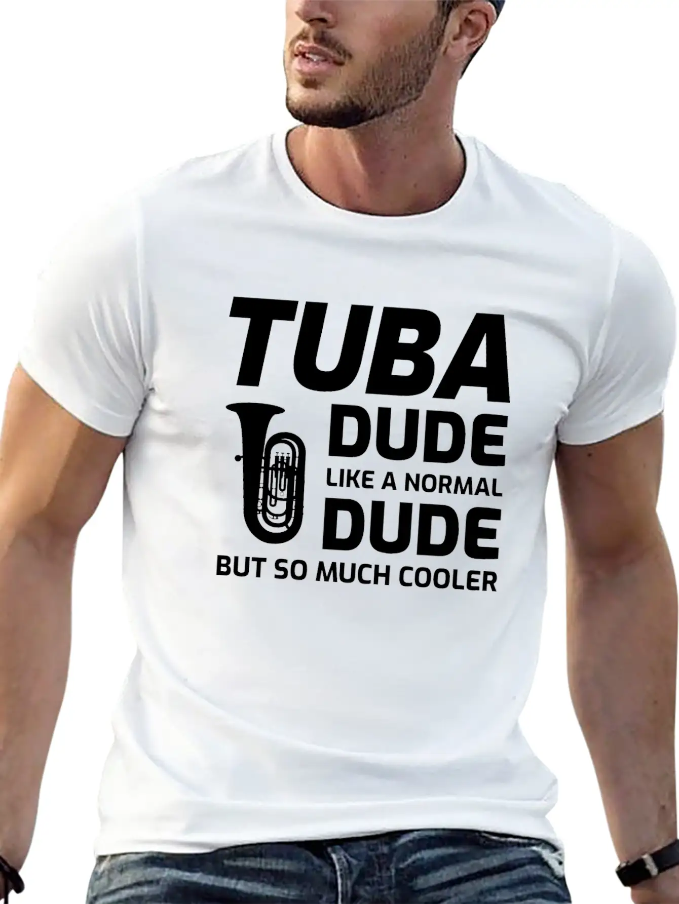 Tuba Marching Band Player Musical Instrument Relaxed Everyday Tee – Lightweight And Durable Cotton