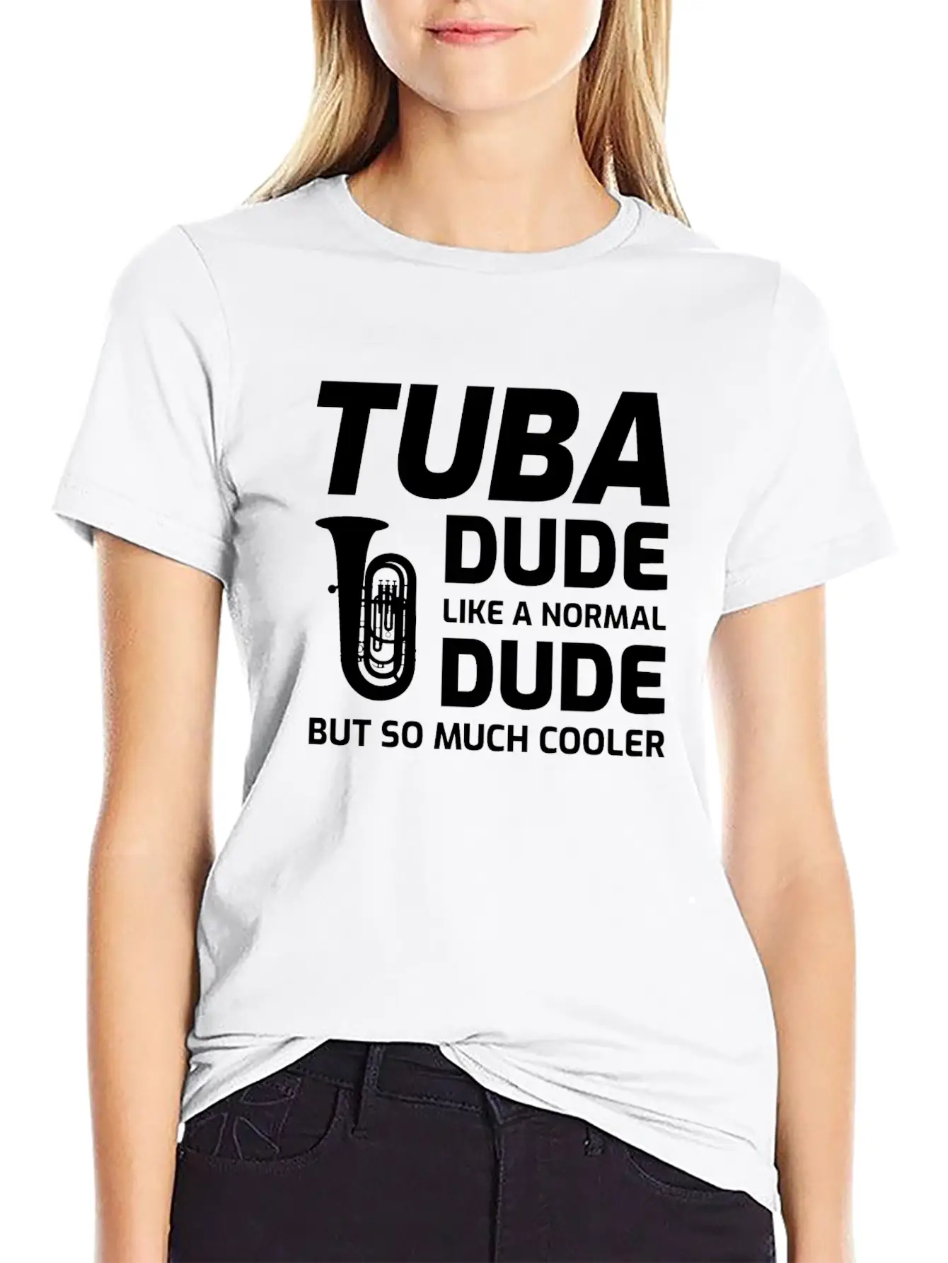 Tuba Marching Band Player Musical Instrument Relaxed Everyday Tee – Lightweight And Durable Cotton