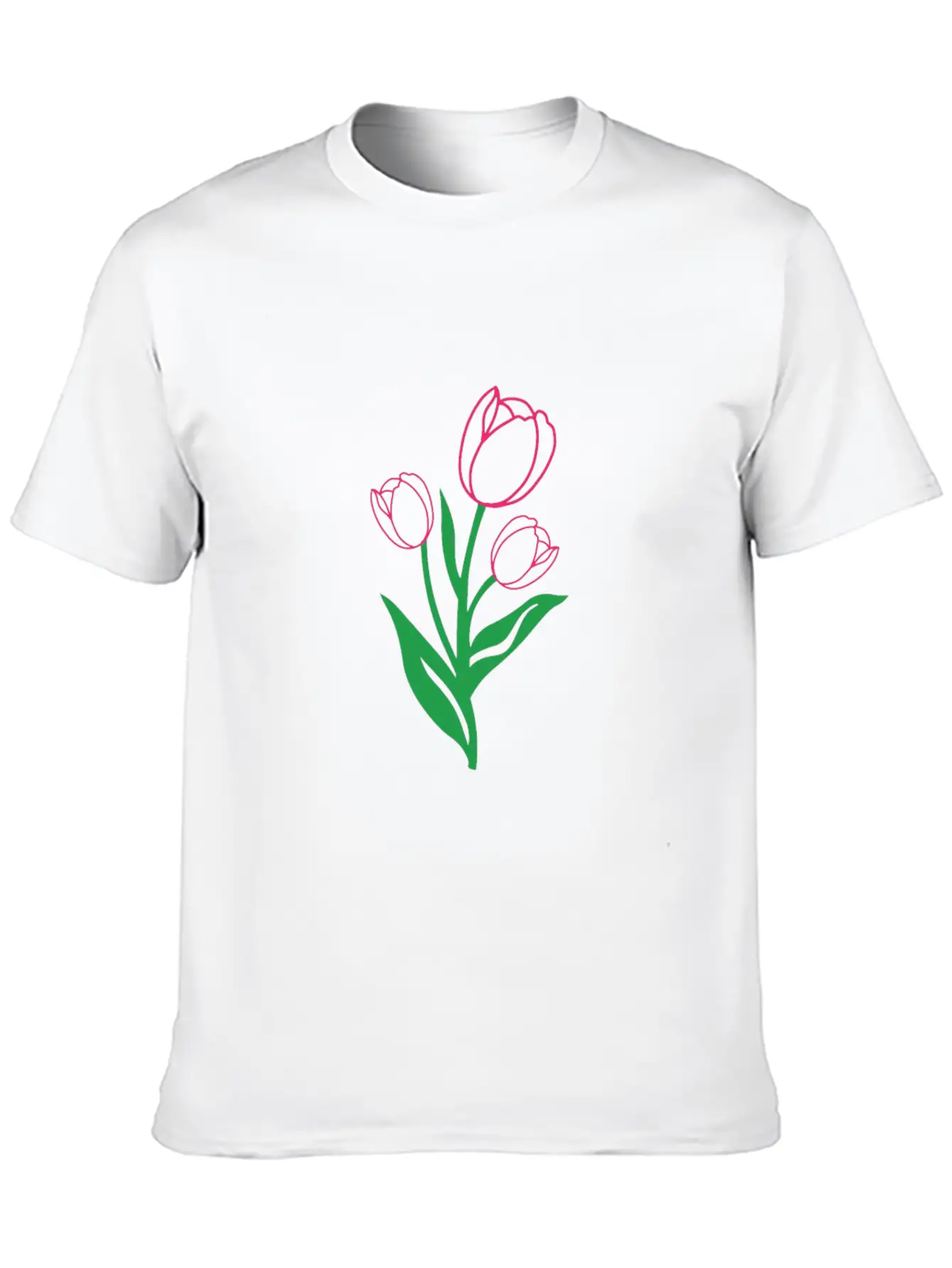 Tulip Gardening Colourful Modern Fit Casual T-Shirt – Clean And Versatile Design