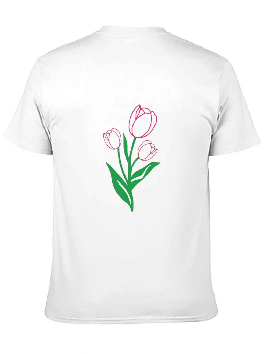 Tulip Gardening Colourful Modern Fit Casual T-Shirt – Clean And Versatile Design