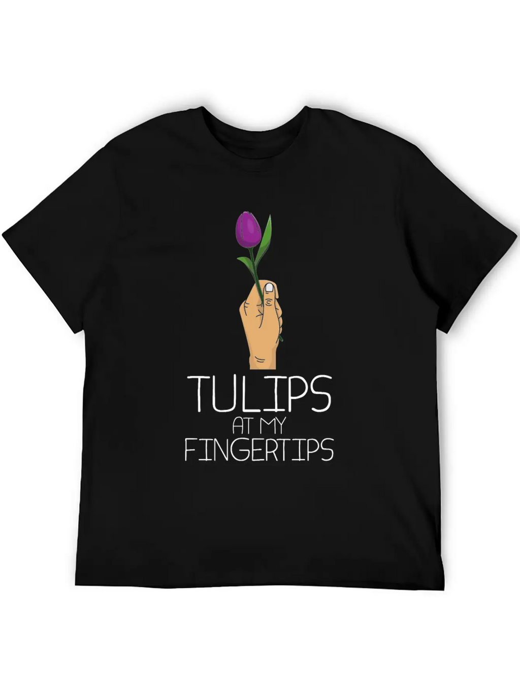 Tulip Gardening Fingertip Tulips Timeless Short Sleeve Tee – Comfy And Minimalist Design