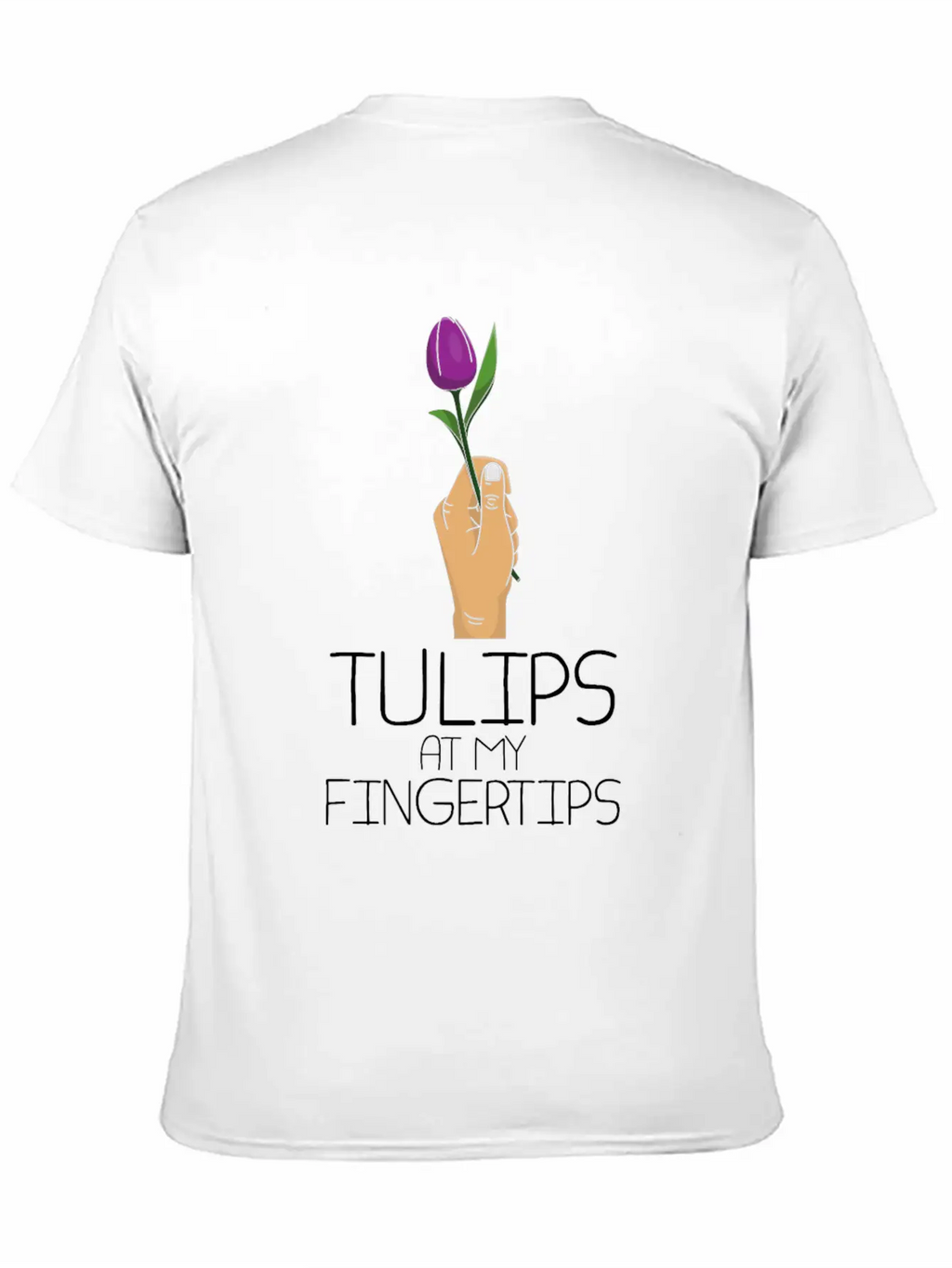 Tulip Gardening Fingertip Tulips Timeless Short Sleeve Tee – Comfy And Minimalist Design
