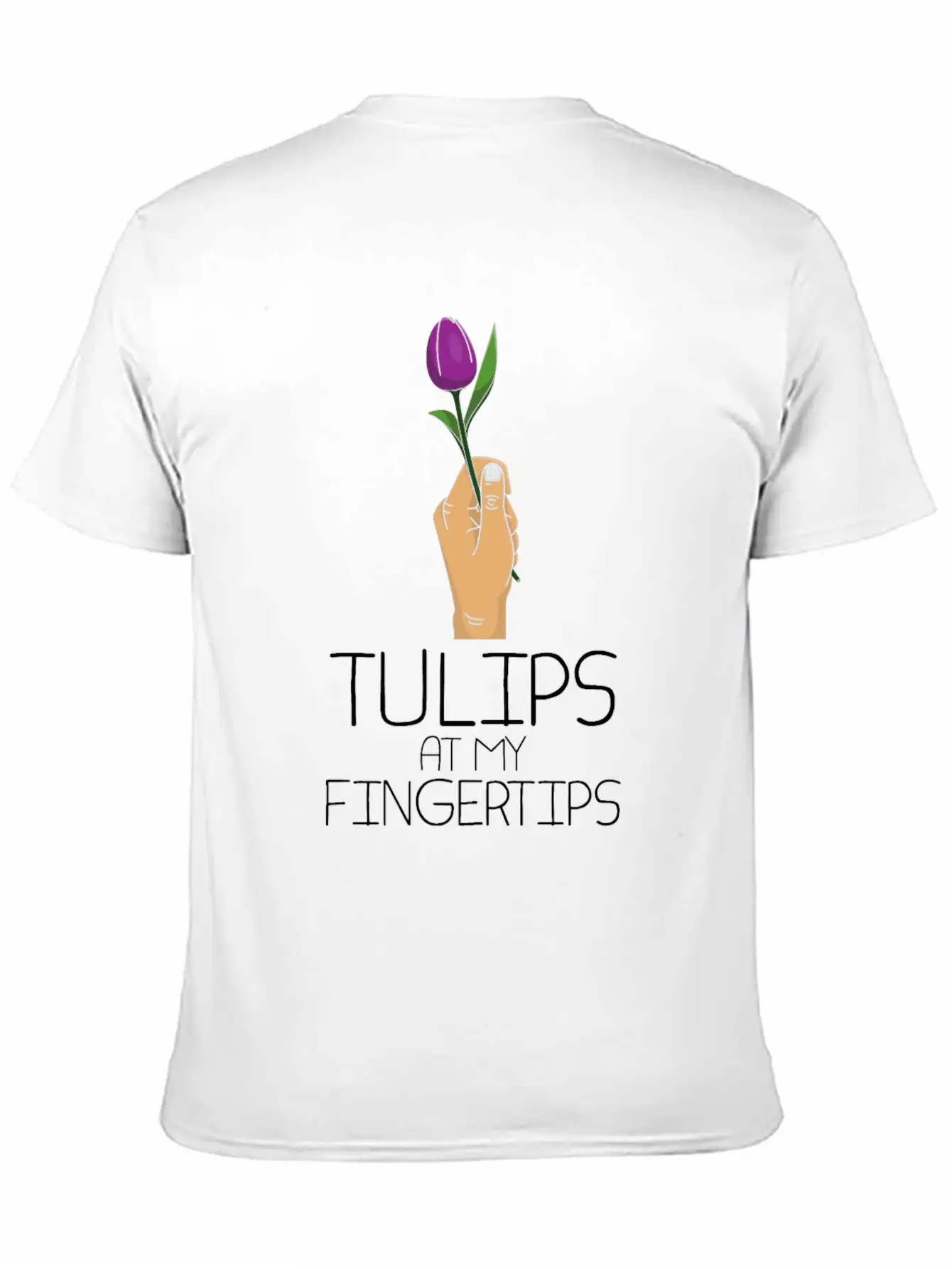 Tulip Gardening Fingertip Tulips Timeless Short Sleeve Tee – Comfy And Minimalist Design