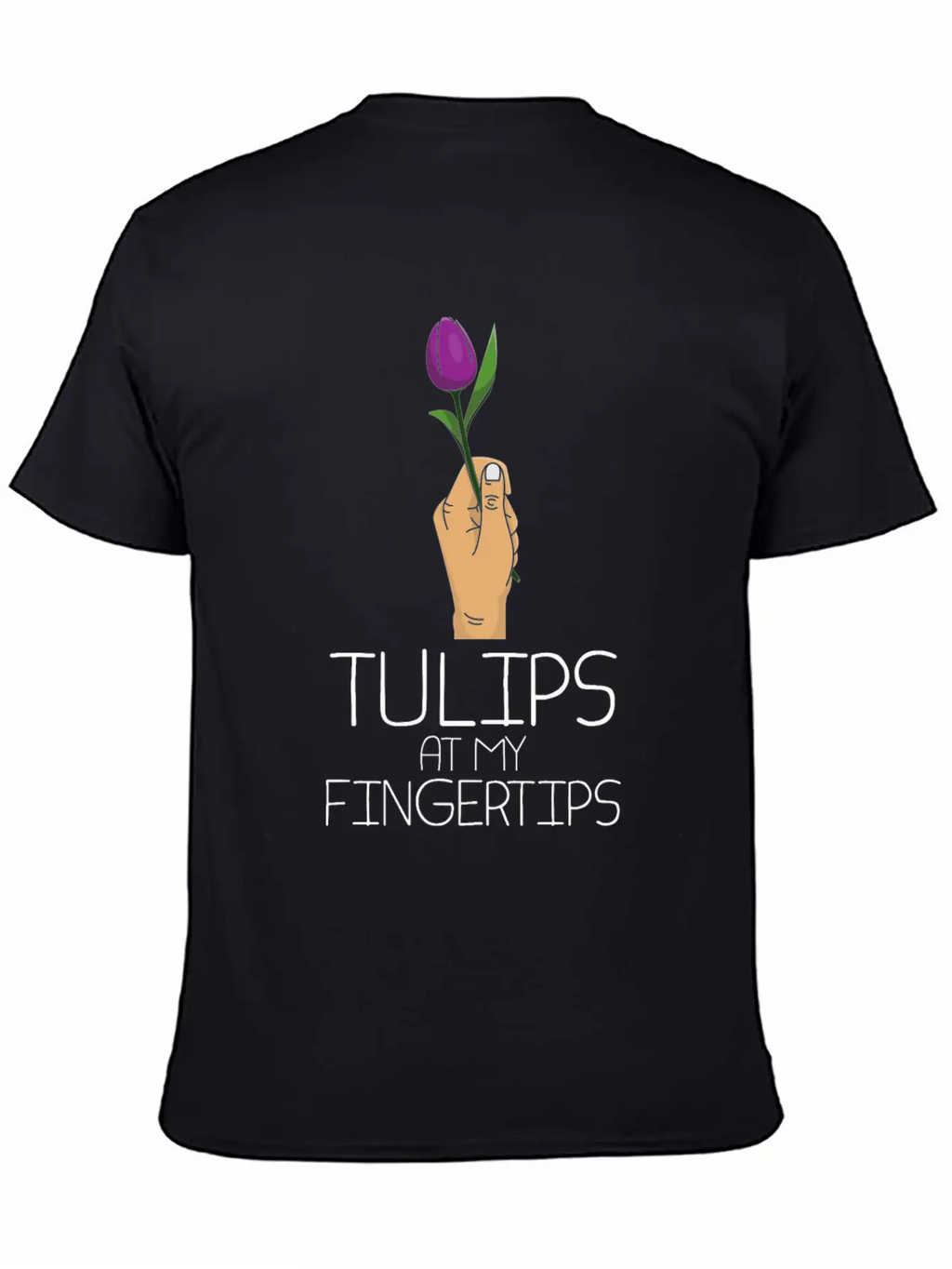Tulip Gardening Fingertip Tulips Timeless Short Sleeve Tee – Comfy And Minimalist Design