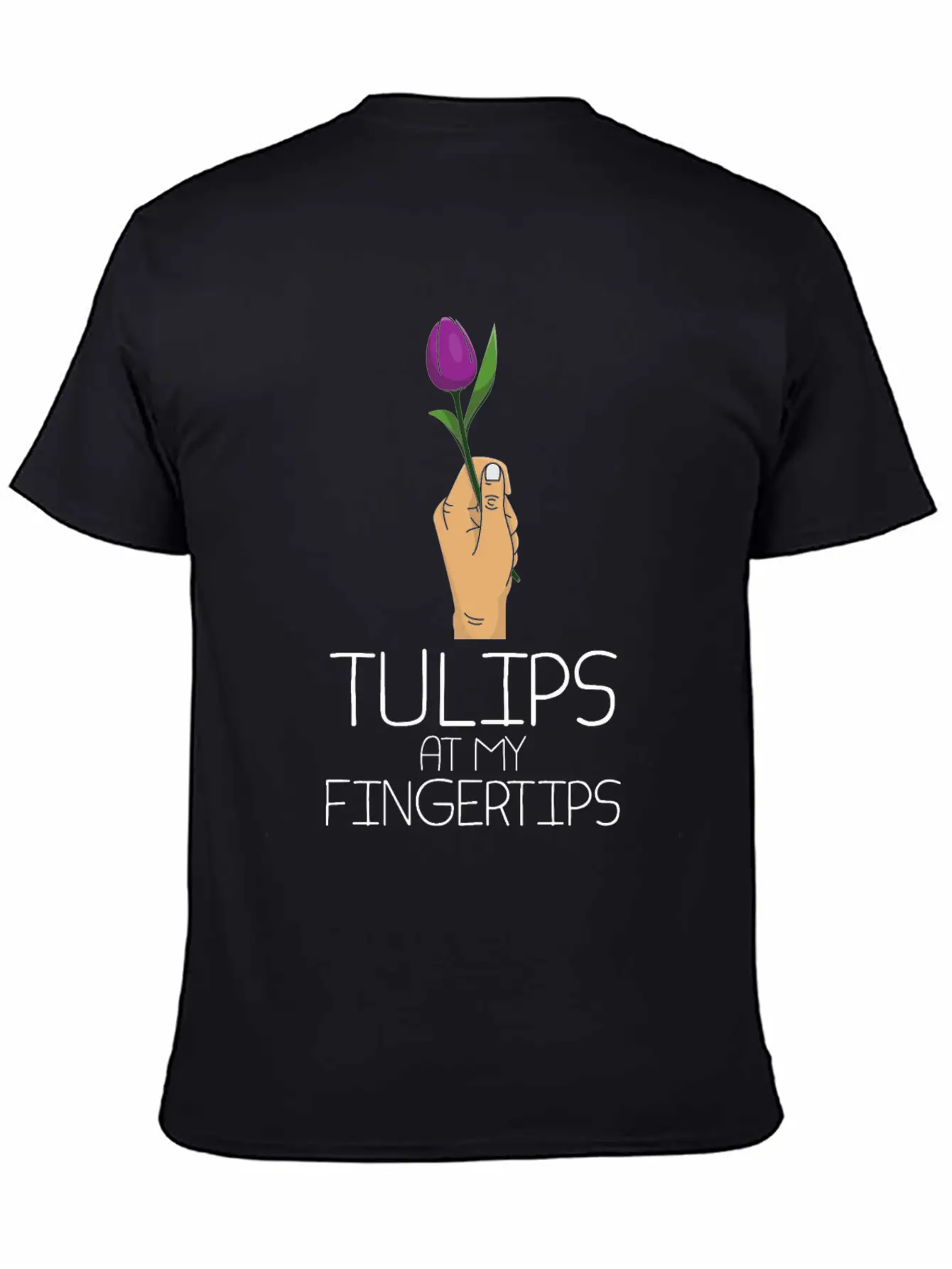 Tulip Gardening Fingertip Tulips Timeless Short Sleeve Tee – Comfy And Minimalist Design