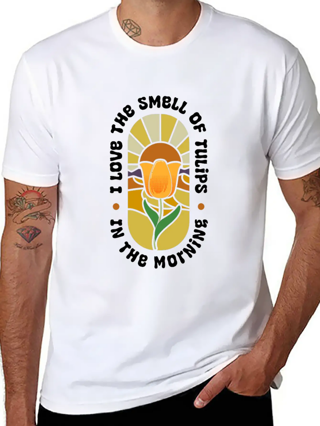 Tulip Gardening Love Classic Cotton Tee – Unisex Comfort For Any Season
