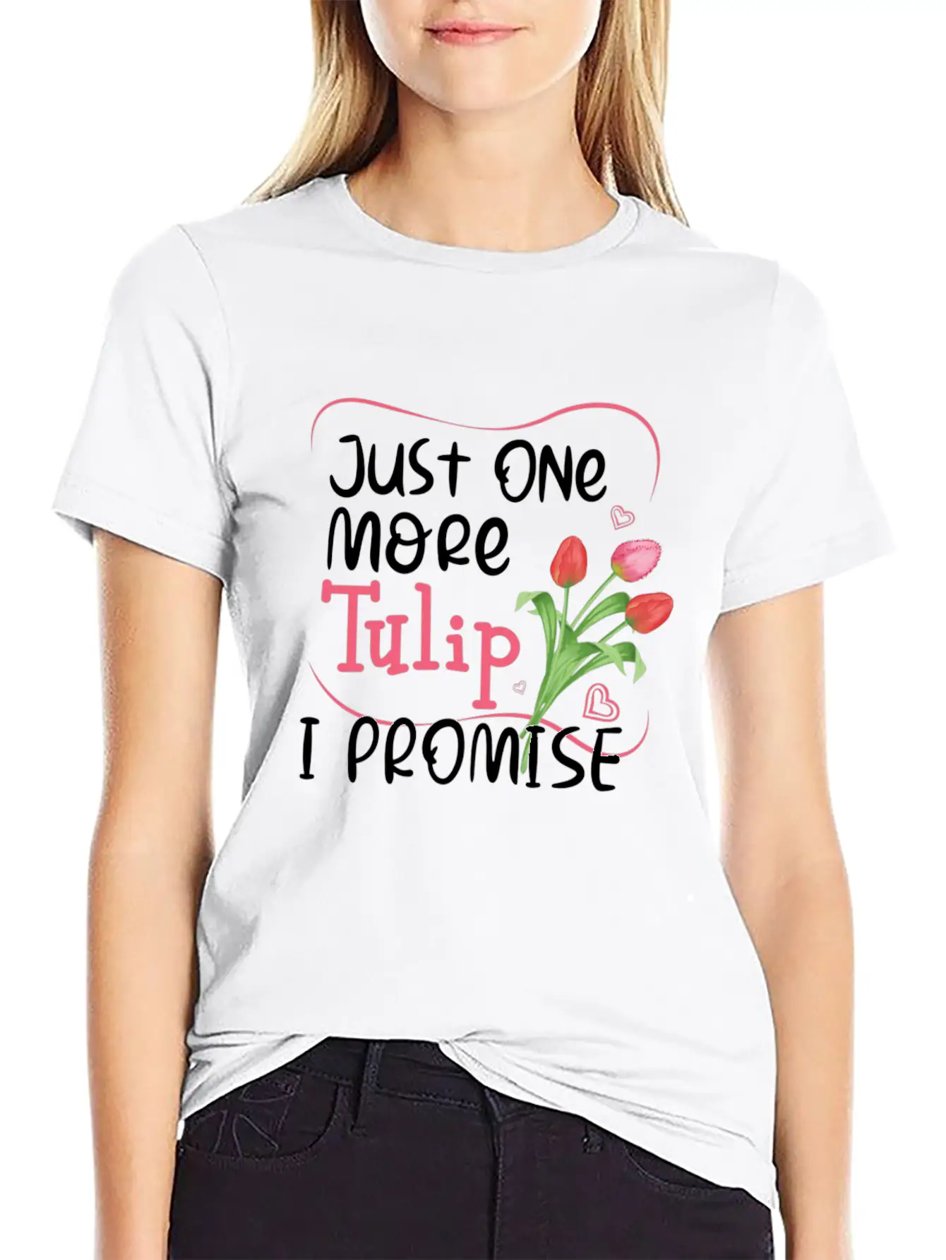 Tulips Tulip Flower Garden Gardening Gardener Relaxed Everyday Tee – Lightweight And Durable Cotton
