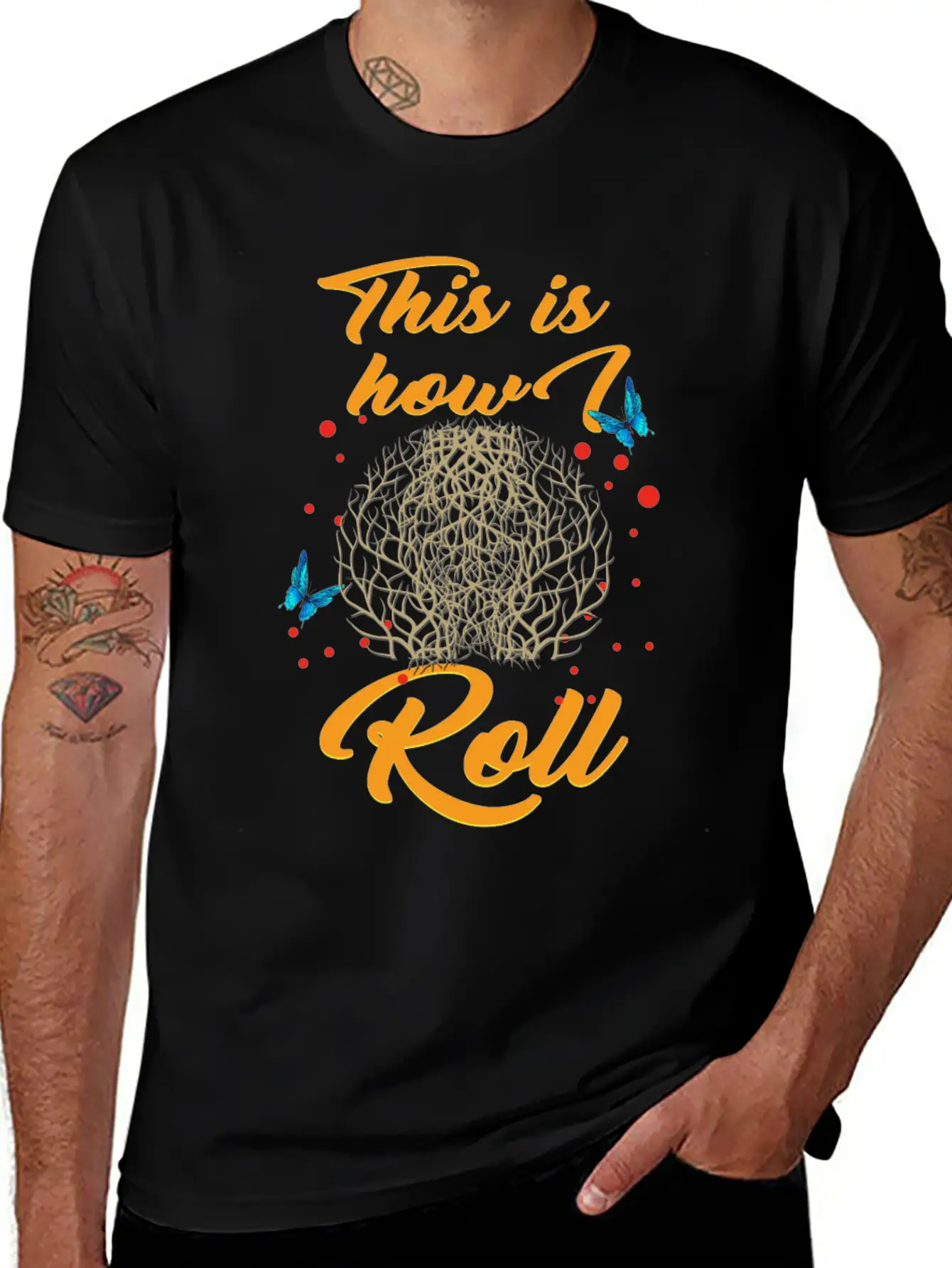 Tumbleweed Tshirt, This Is How We Roll, Desert Breathable Soft Cotton T-Shirt – Timeless Casual Look