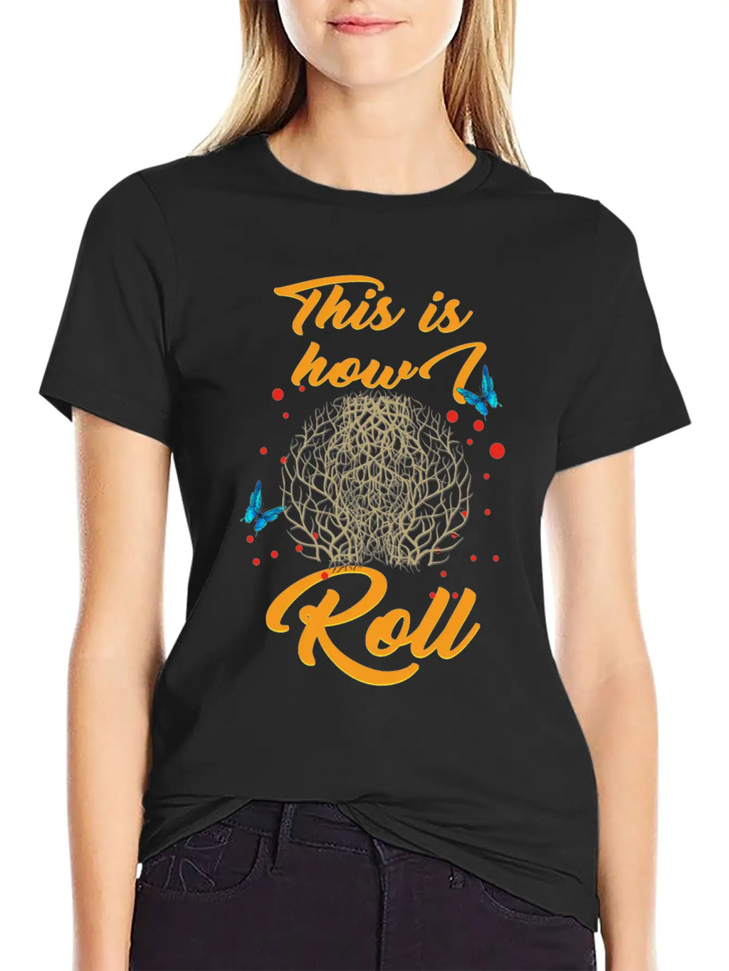 Tumbleweed Tshirt, This Is How We Roll, Desert Breathable Soft Cotton T-Shirt – Timeless Casual Look
