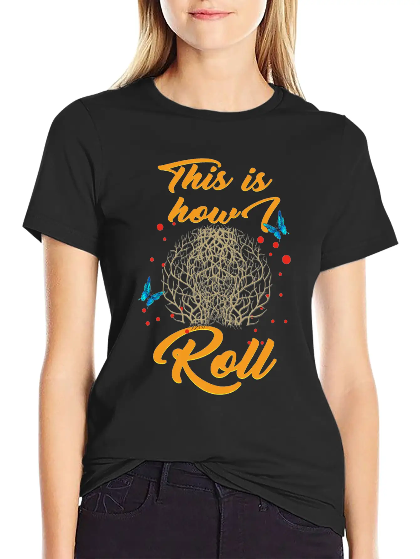 Tumbleweed Tshirt, This Is How We Roll, Desert Breathable Soft Cotton T-Shirt – Timeless Casual Look
