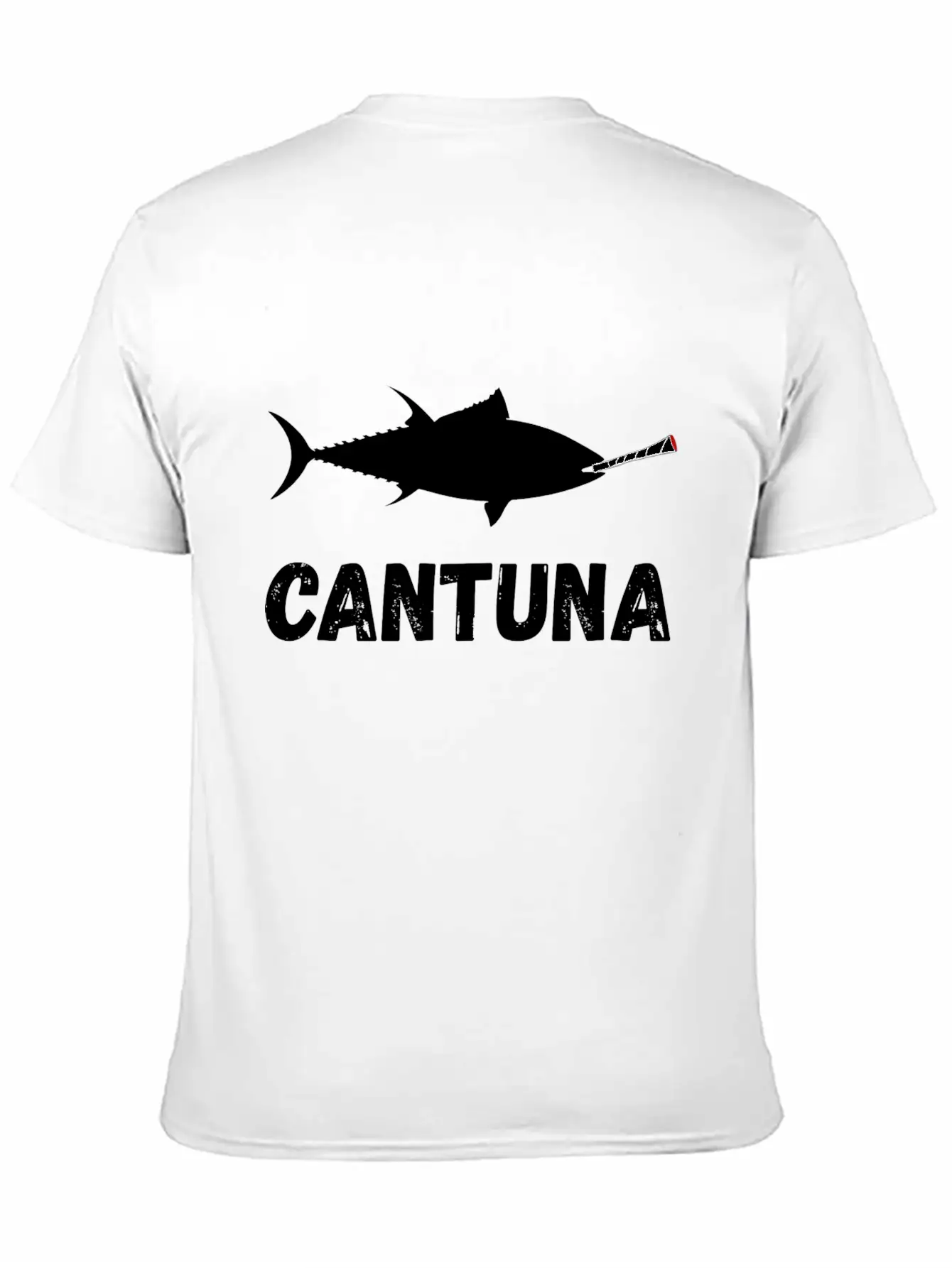 Tuna Fish Cannabis Joint Souvenir Gifts Breathable Soft Cotton T-Shirt – Timeless Casual Look