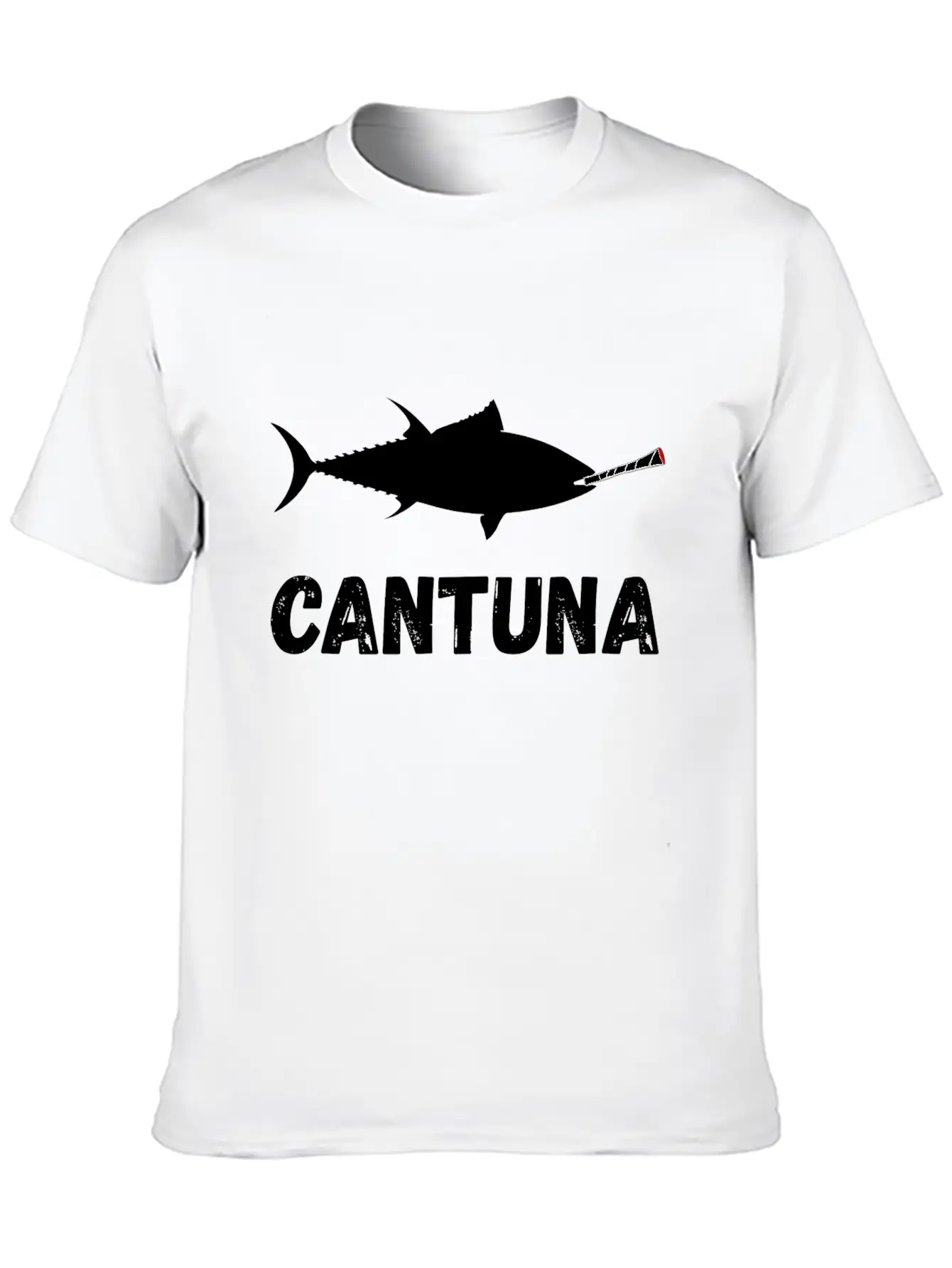 Tuna Fish Cannabis Joint Souvenir Gifts Breathable Soft Cotton T-Shirt – Timeless Casual Look