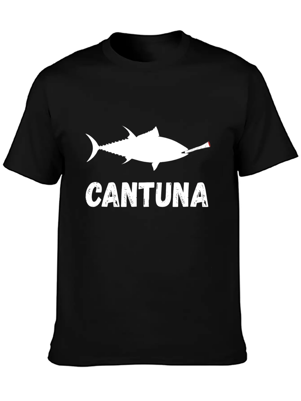 Tuna Fish Cannabis Joint Souvenir Gifts Breathable Soft Cotton T-Shirt – Timeless Casual Look