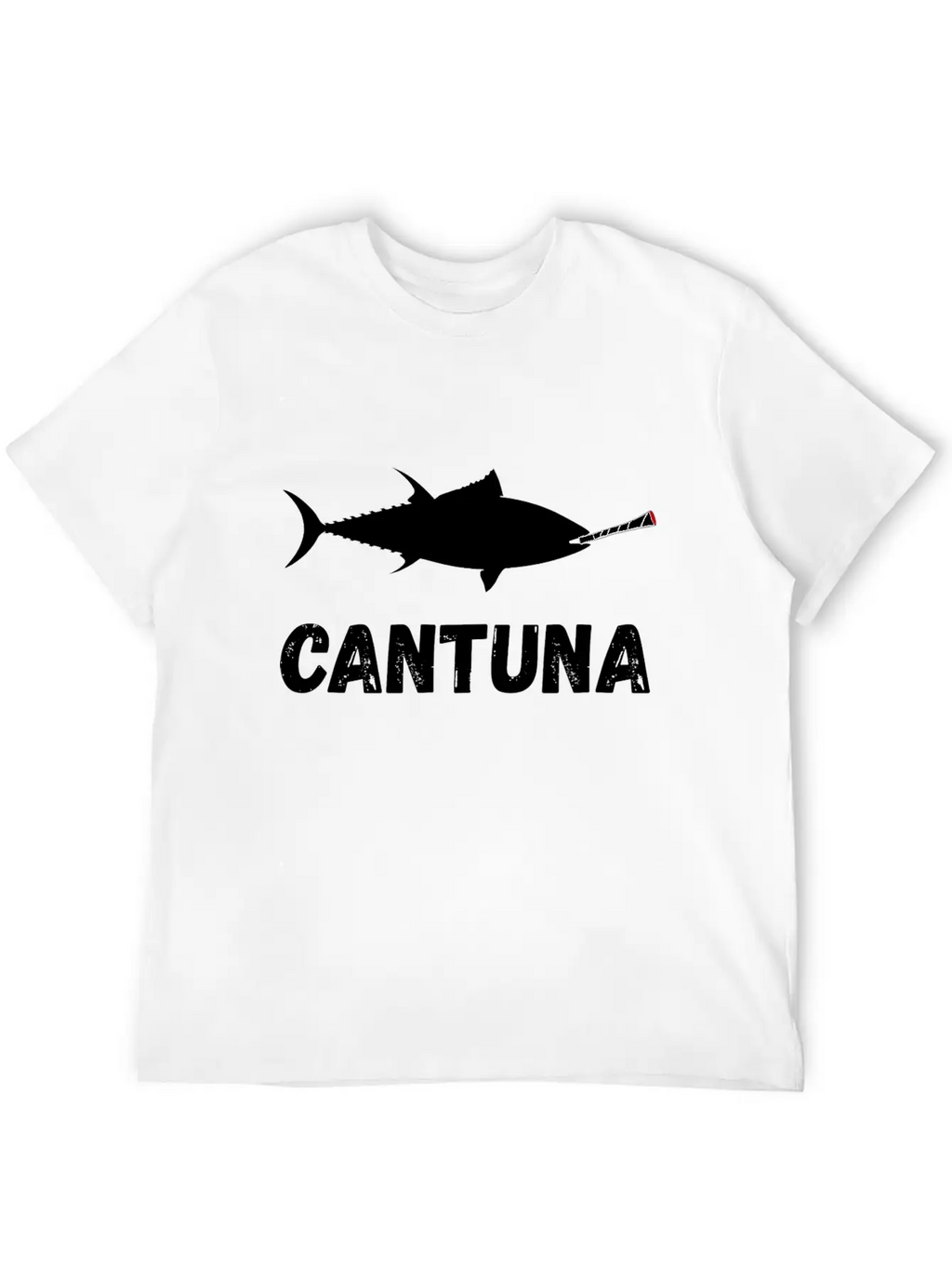 Tuna Fish Cannabis Joint Souvenir Gifts Breathable Soft Cotton T-Shirt – Timeless Casual Look