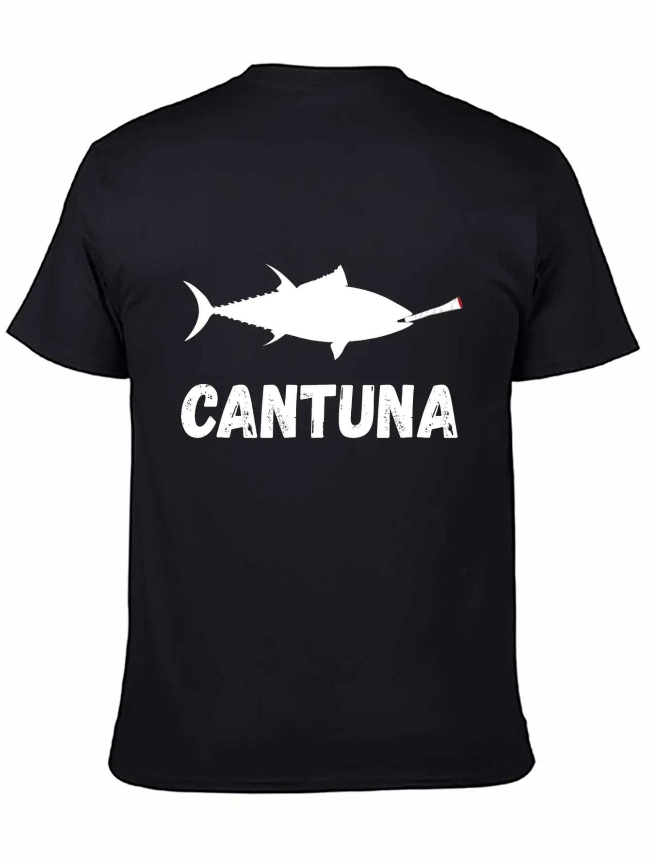 Tuna Fish Cannabis Joint Souvenir Gifts Breathable Soft Cotton T-Shirt – Timeless Casual Look