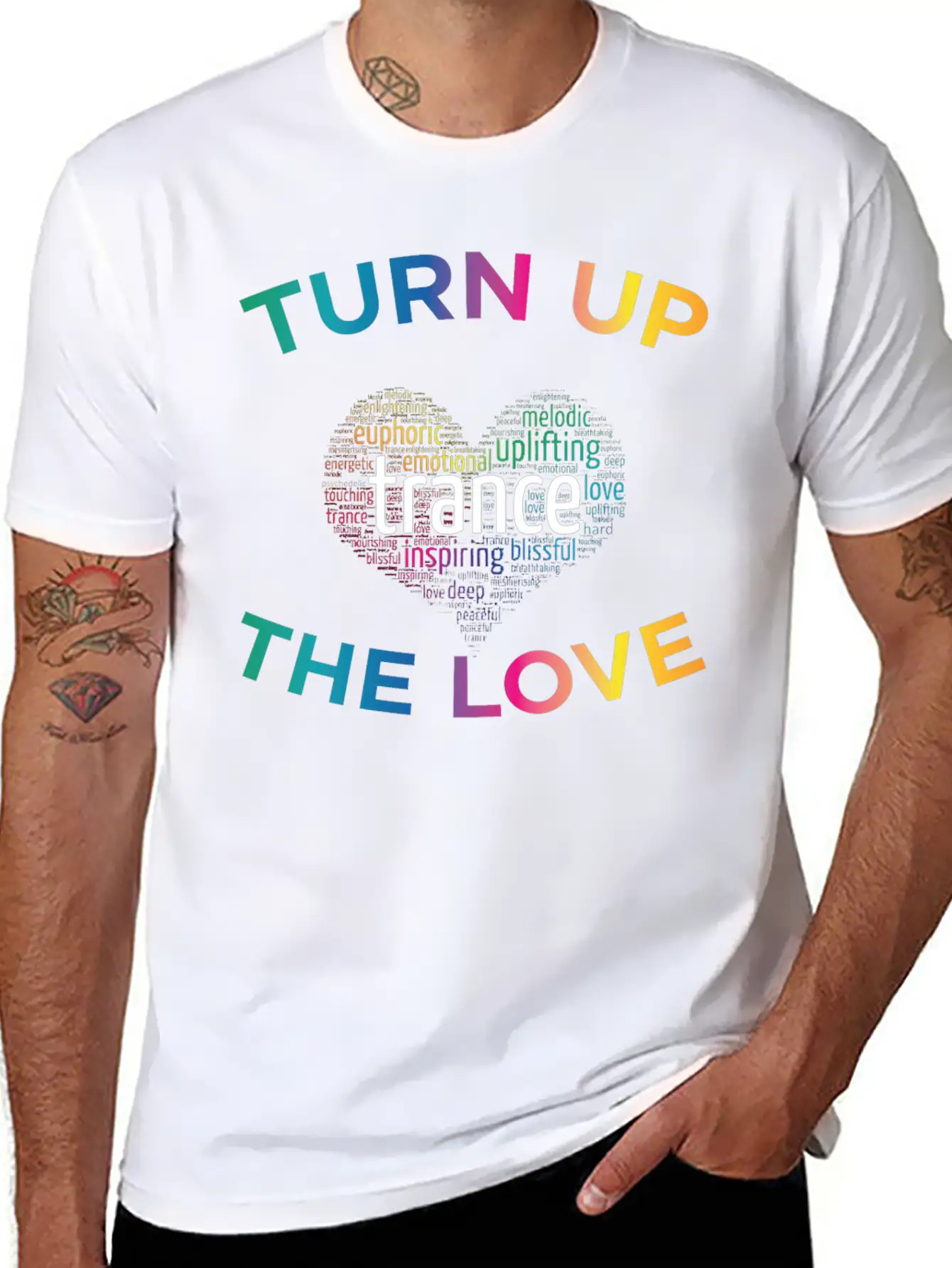 Turn Up The Love! Stylish Everyday T-Shirt – Unisex Basic Cotton Tee