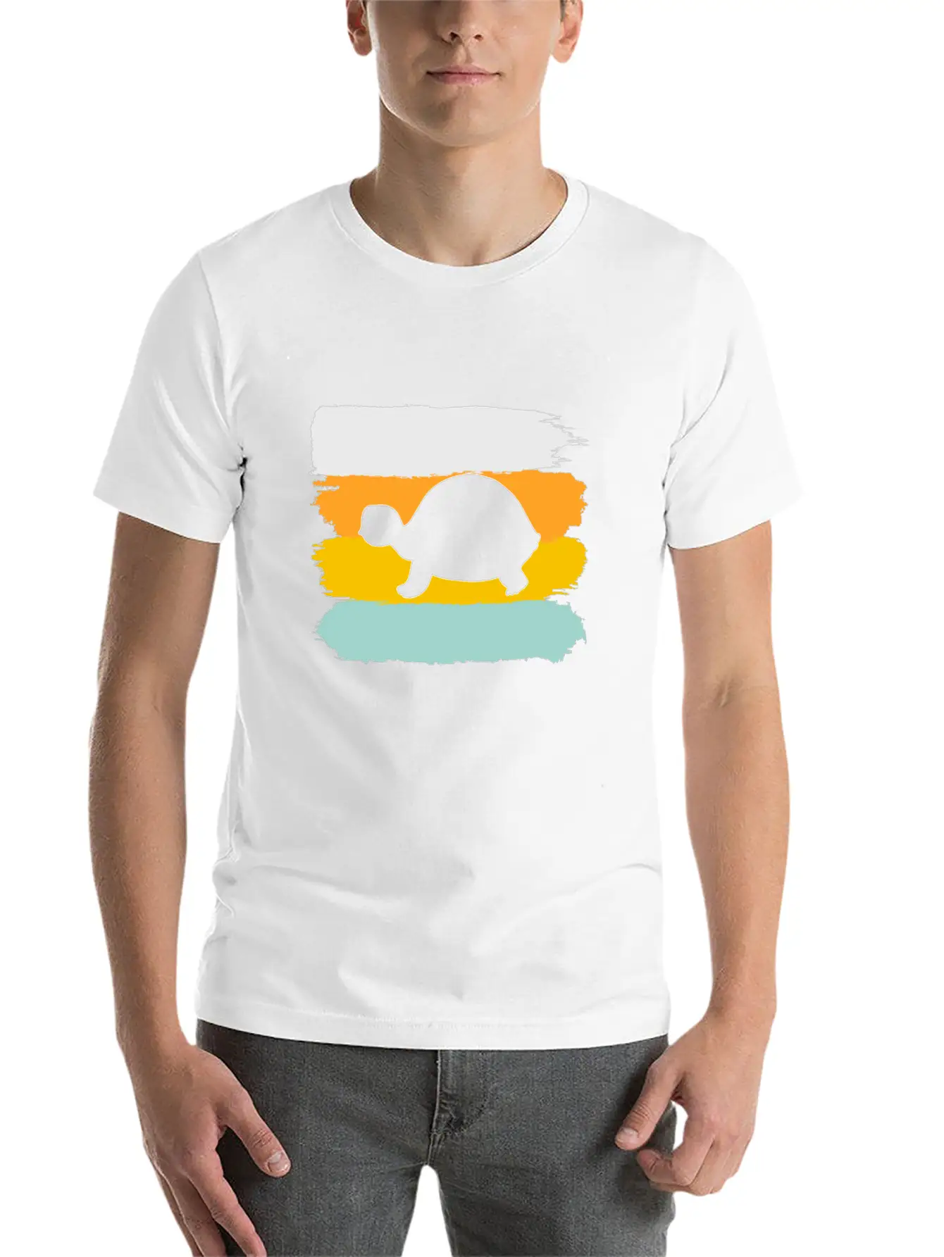 Turtle Retro Stylish Everyday T-Shirt – Unisex Basic Cotton Tee