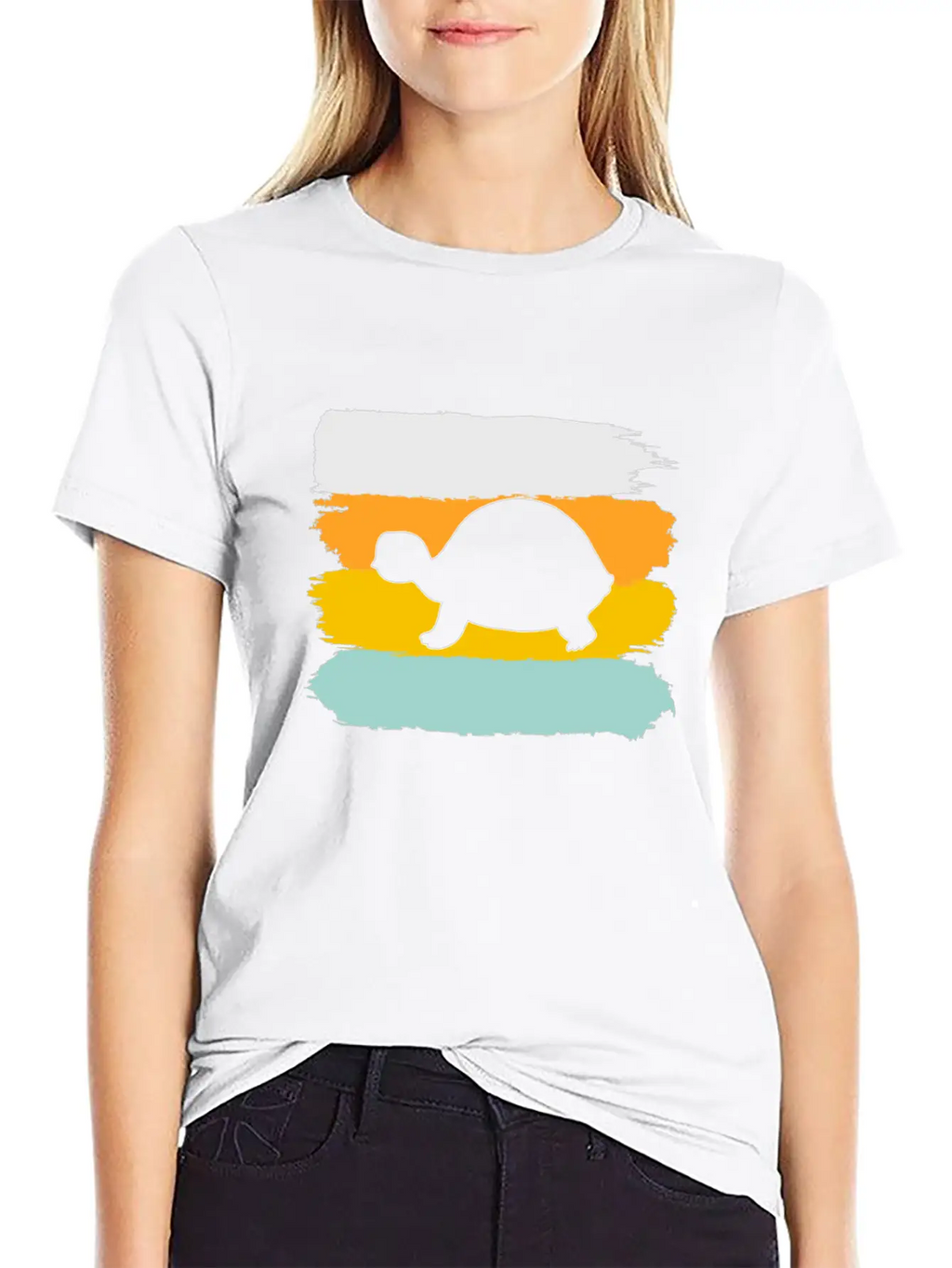 Turtle Retro Stylish Everyday T-Shirt – Unisex Basic Cotton Tee