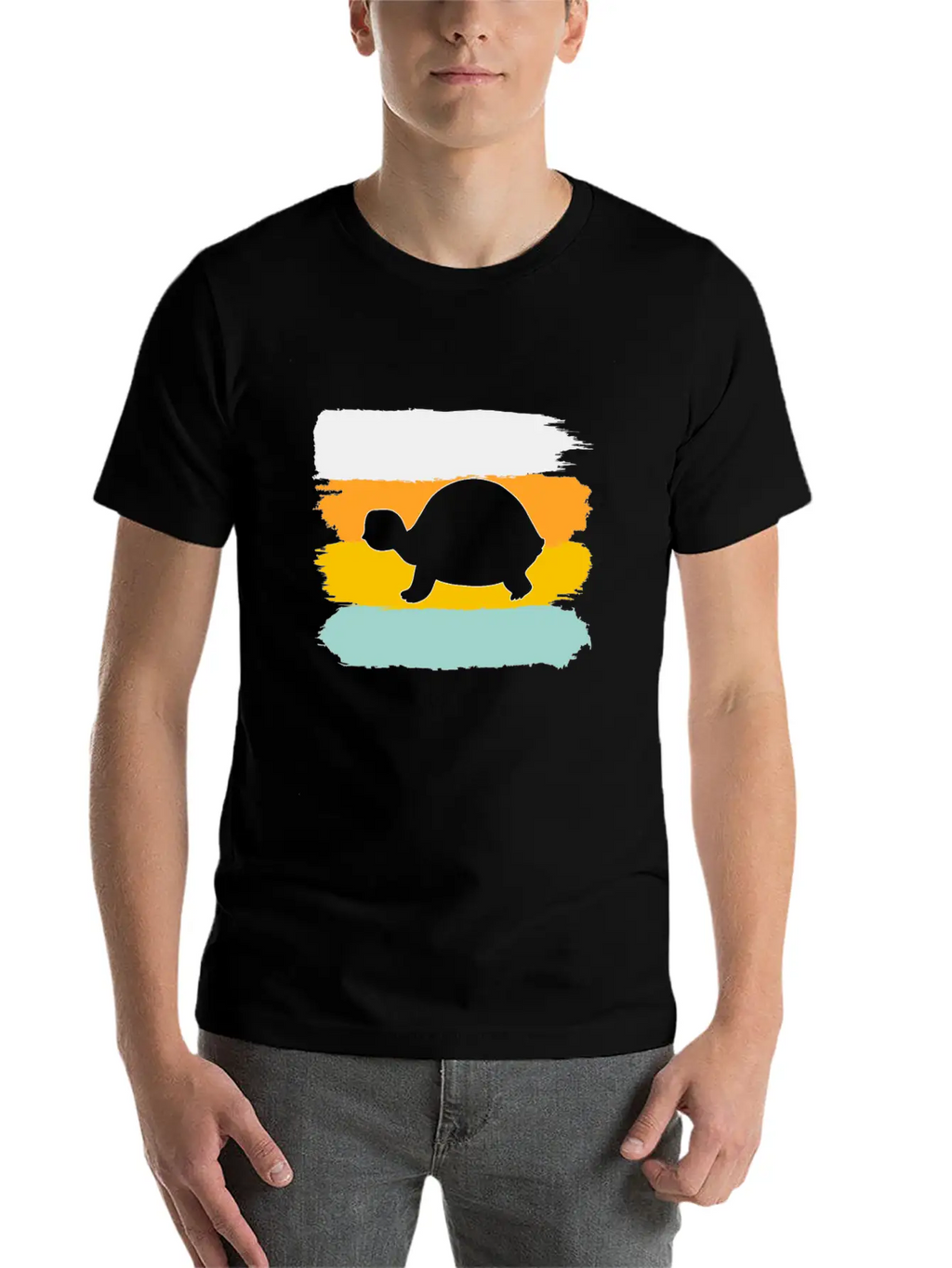 Turtle Retro Stylish Everyday T-Shirt – Unisex Basic Cotton Tee