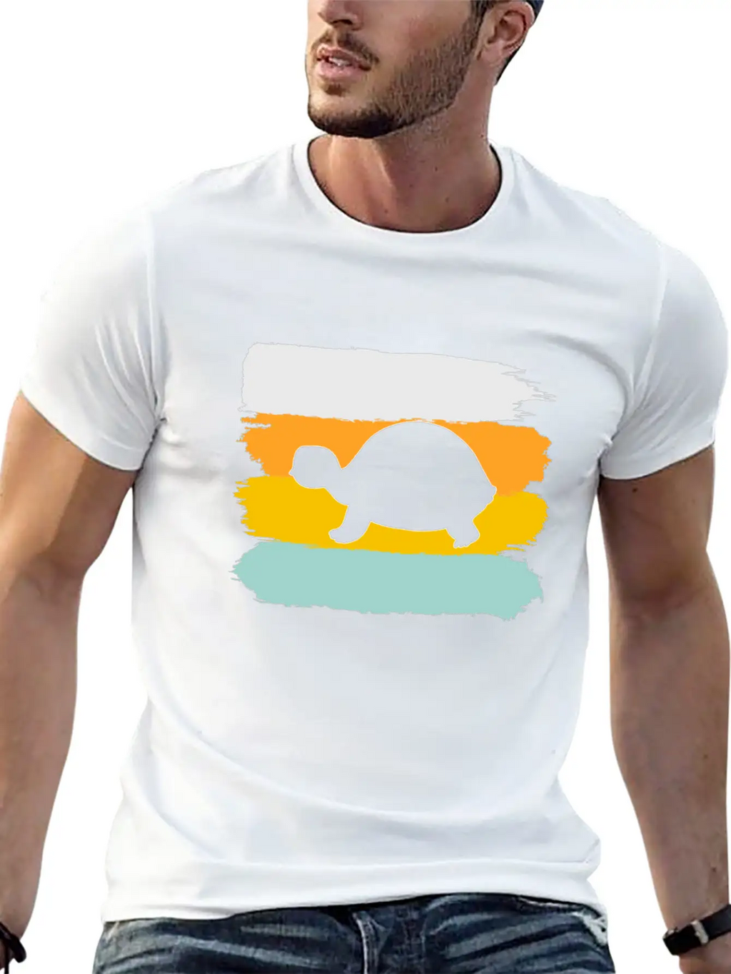 Turtle Retro Stylish Everyday T-Shirt – Unisex Basic Cotton Tee