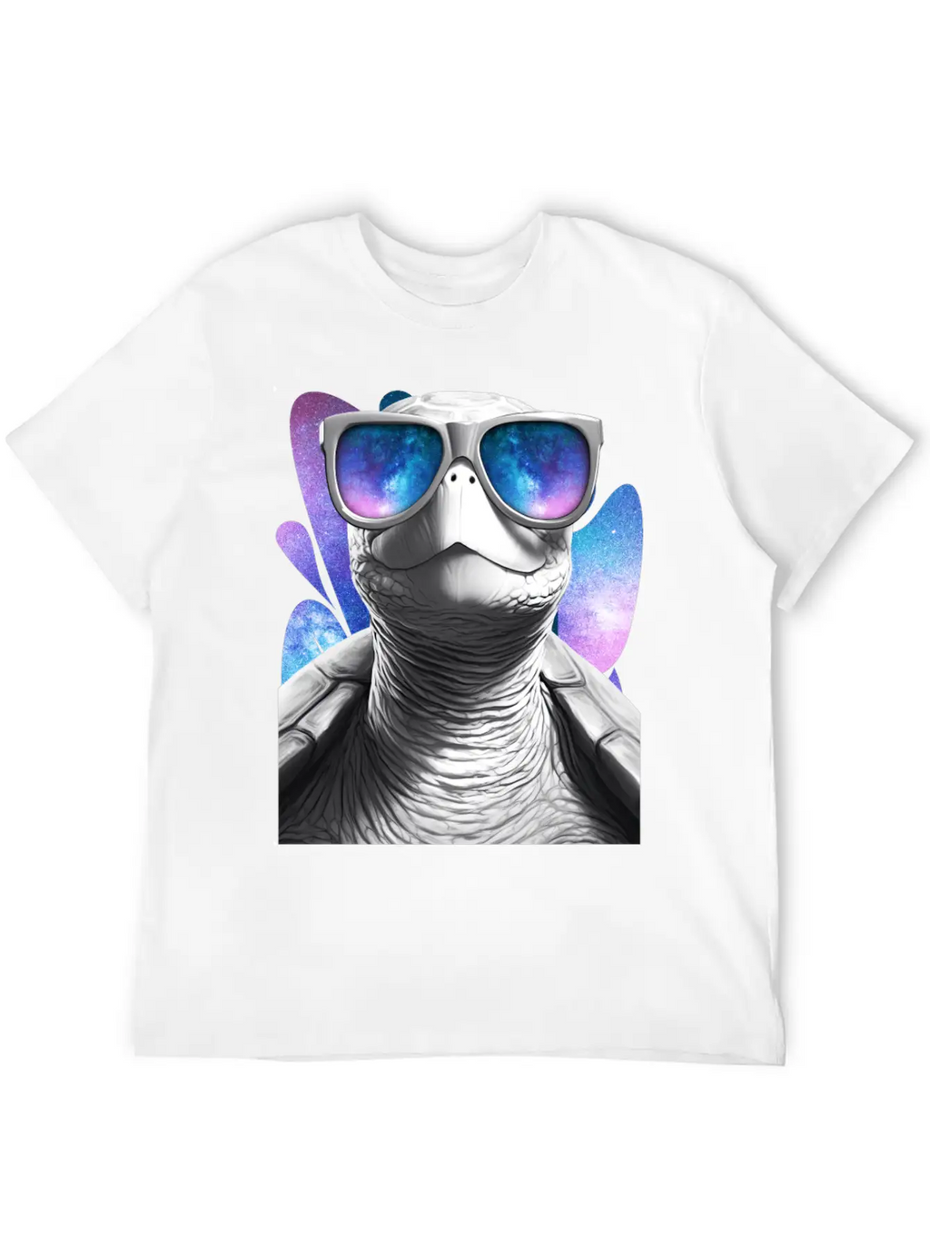 Turtle Space Glasses Vaporwave Galaxy Sunglasses Basic Graphic T-Shirt – Daily Comfort In Soft Cotton