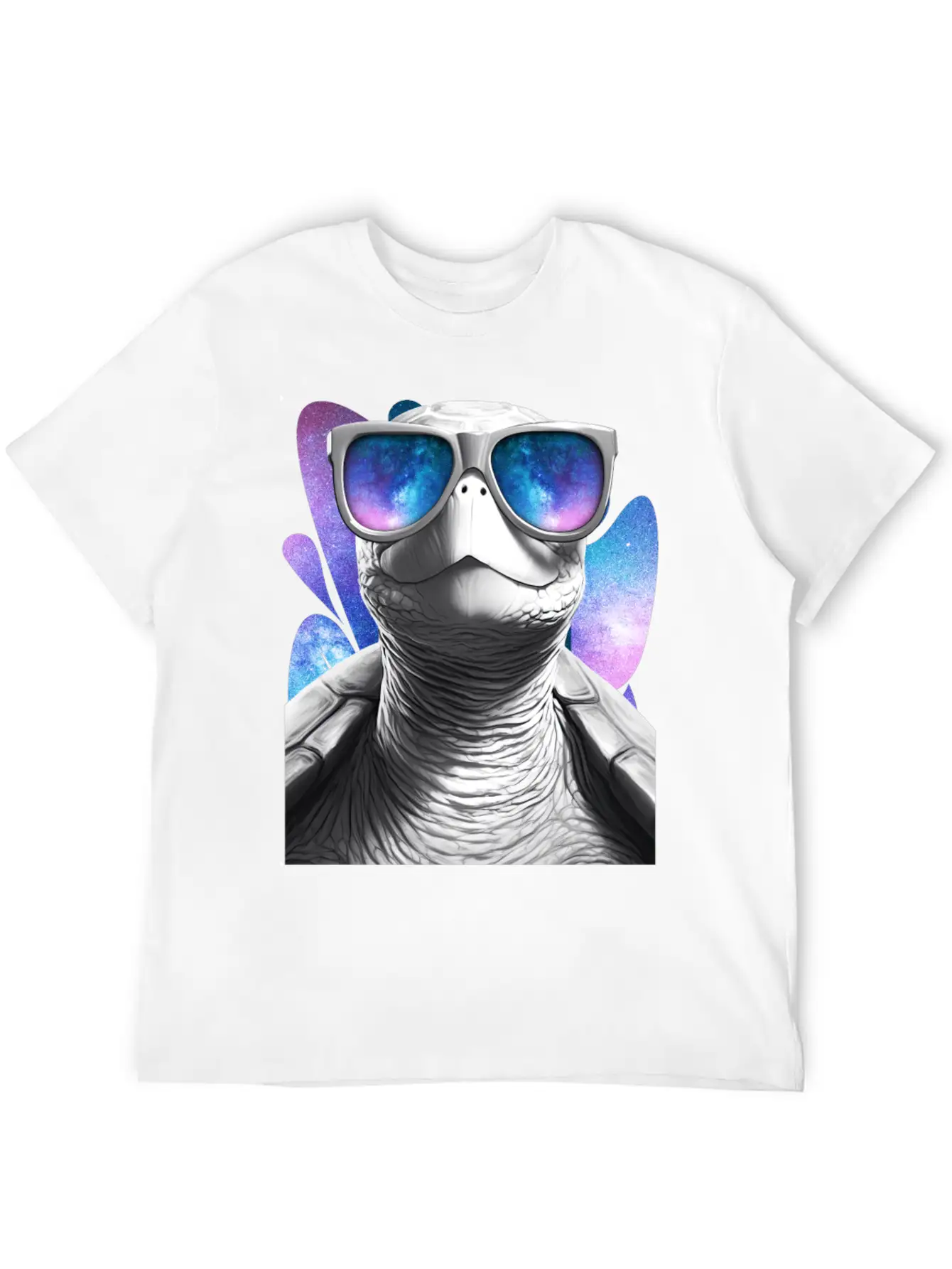 Turtle Space Glasses Vaporwave Galaxy Sunglasses Basic Graphic T-Shirt – Daily Comfort In Soft Cotton