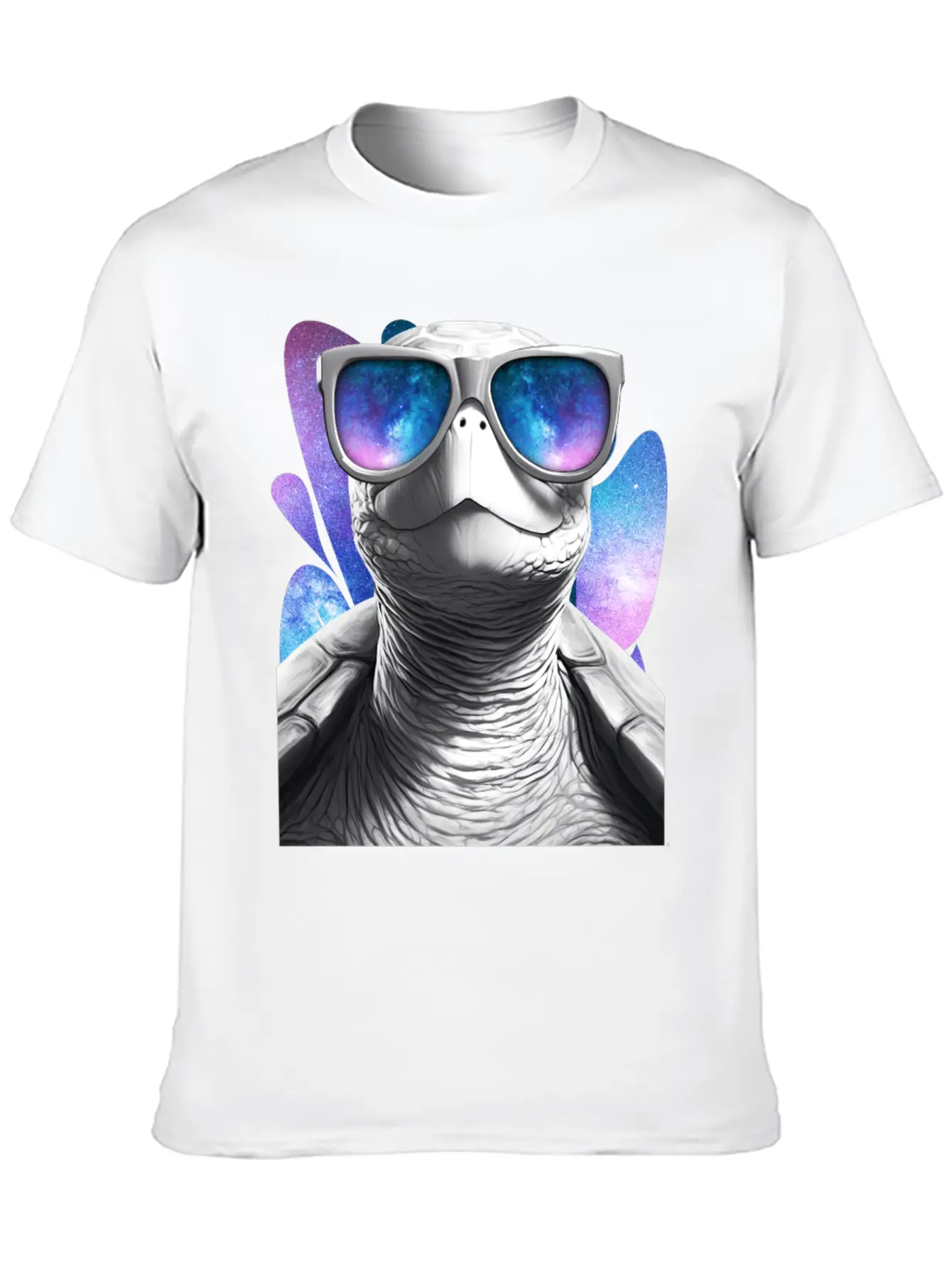 Turtle Space Glasses Vaporwave Galaxy Sunglasses Basic Graphic T-Shirt – Daily Comfort In Soft Cotton