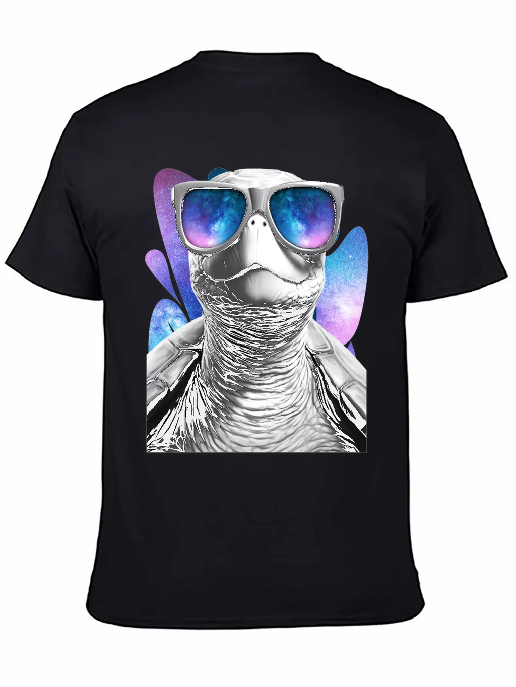 Turtle Space Glasses Vaporwave Galaxy Sunglasses Basic Graphic T-Shirt – Daily Comfort In Soft Cotton