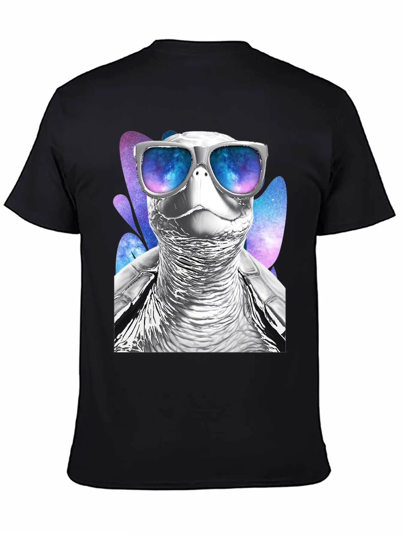 Turtle Space Glasses Vaporwave Galaxy Sunglasses Basic Graphic T-Shirt – Daily Comfort In Soft Cotton