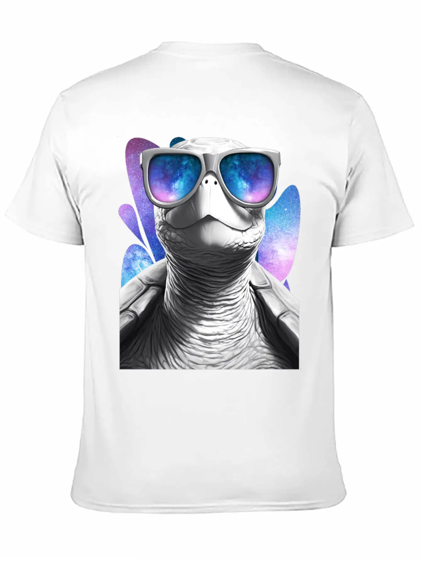 Turtle Space Glasses Vaporwave Galaxy Sunglasses Basic Graphic T-Shirt – Daily Comfort In Soft Cotton