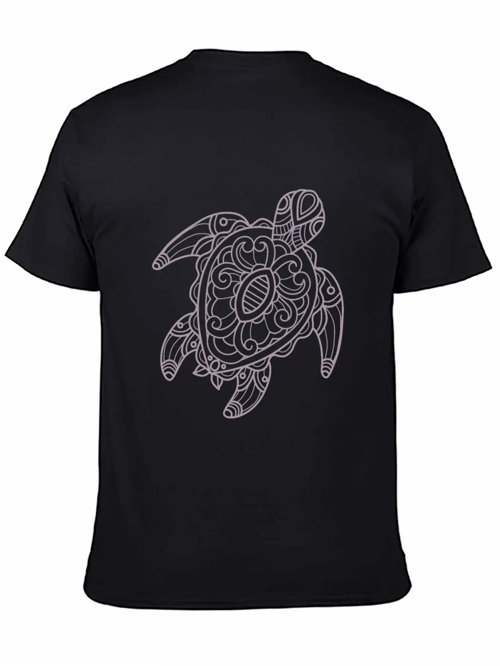 Turtle Tribal Art Drawing Stylish Everyday T-Shirt – Unisex Basic Cotton Tee