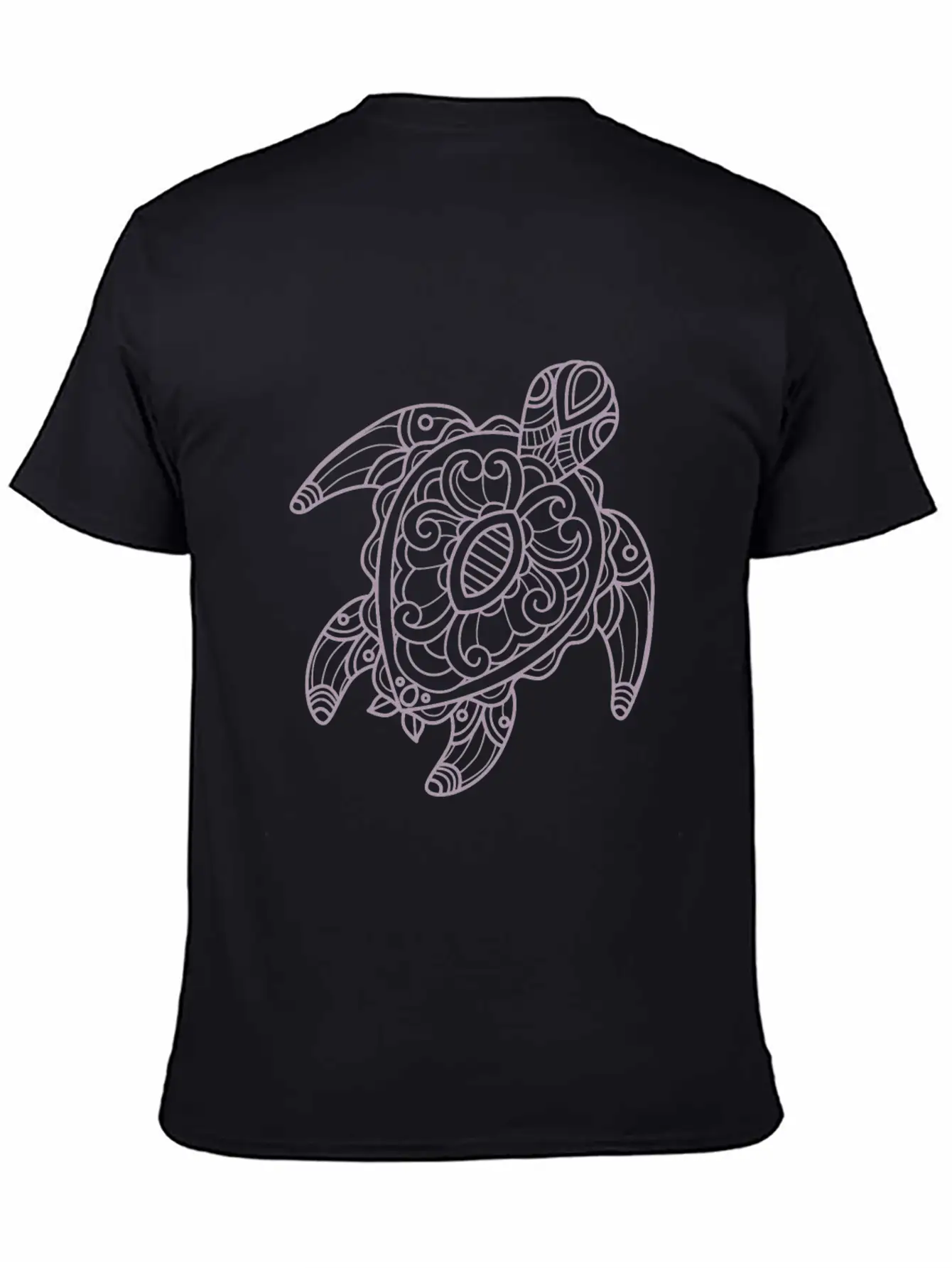 Turtle Tribal Art Drawing Stylish Everyday T-Shirt – Unisex Basic Cotton Tee