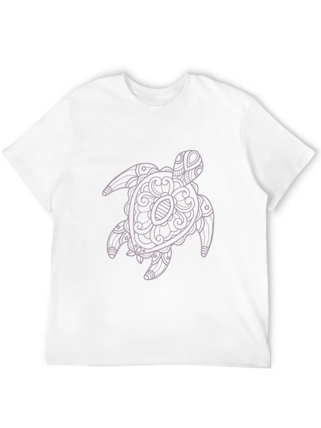 Turtle Tribal Art Drawing Stylish Everyday T-Shirt – Unisex Basic Cotton Tee