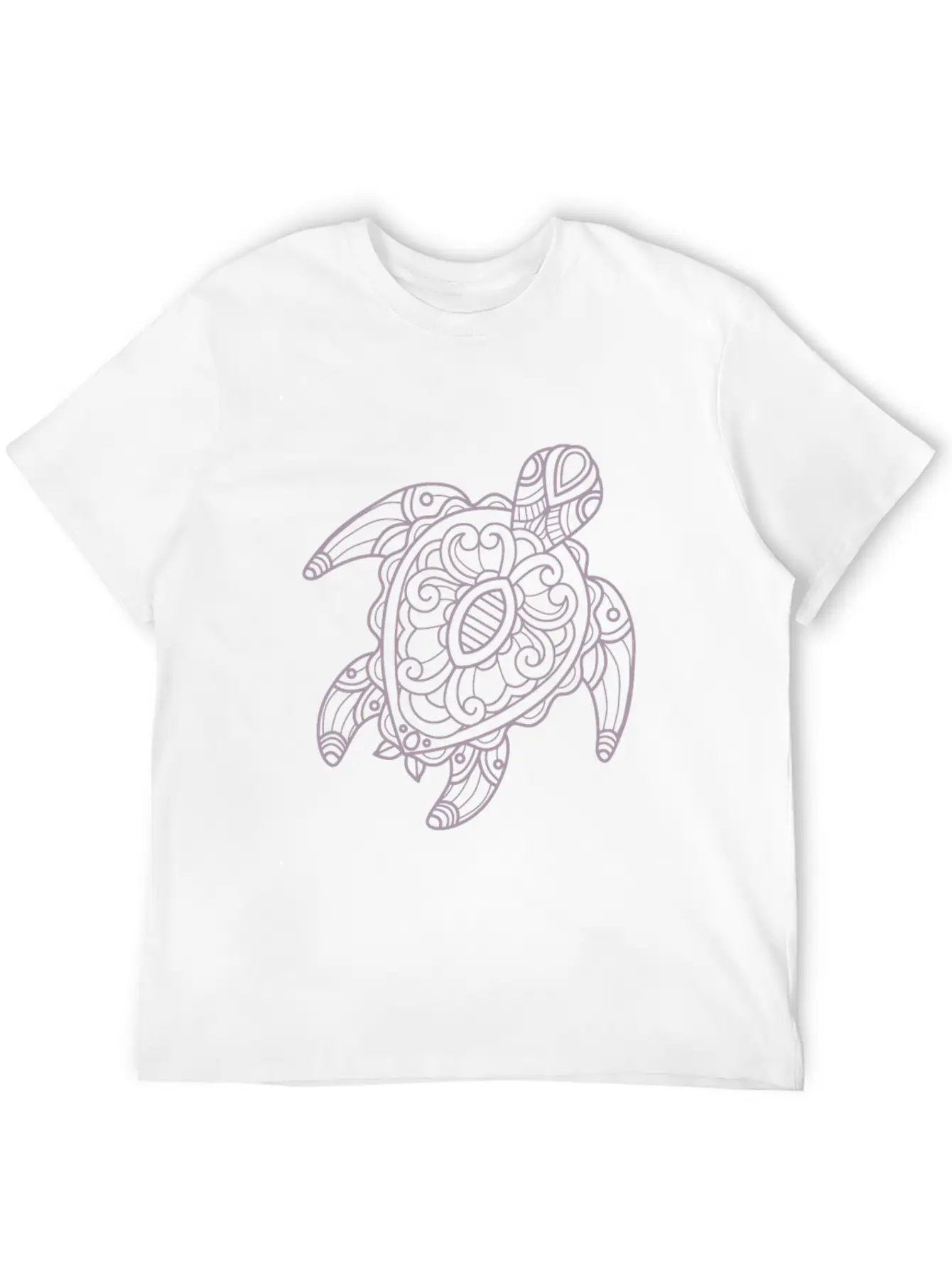 Turtle Tribal Art Drawing Stylish Everyday T-Shirt – Unisex Basic Cotton Tee