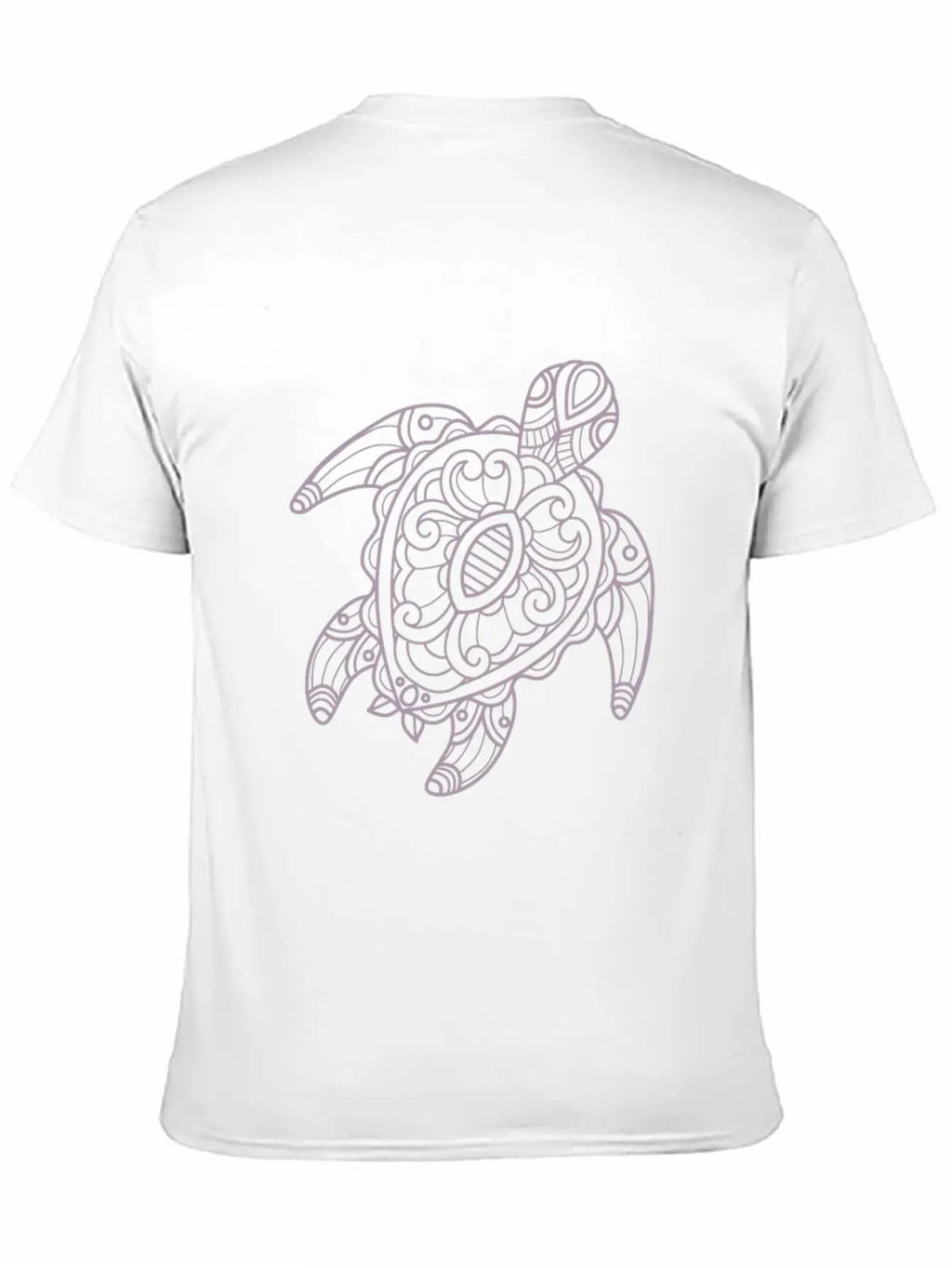 Turtle Tribal Art Drawing Stylish Everyday T-Shirt – Unisex Basic Cotton Tee