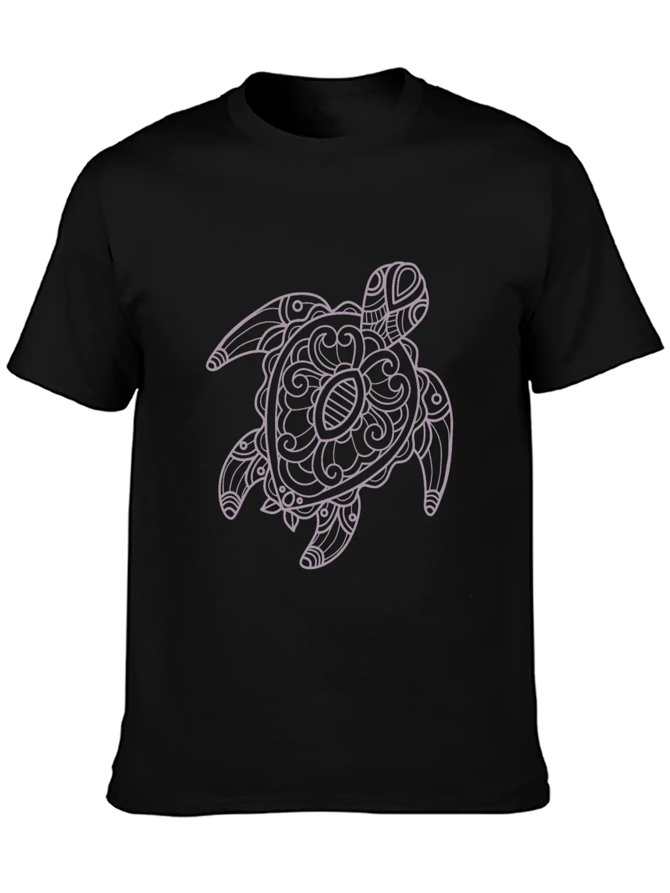 Turtle Tribal Art Drawing Stylish Everyday T-Shirt – Unisex Basic Cotton Tee