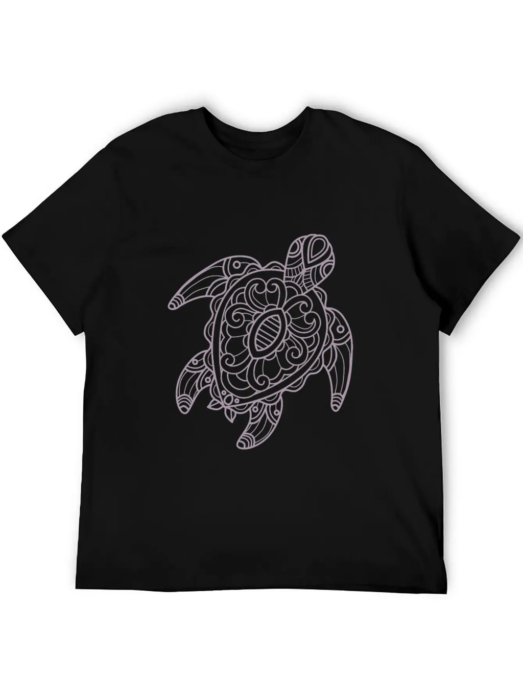 Turtle Tribal Art Drawing Stylish Everyday T-Shirt – Unisex Basic Cotton Tee