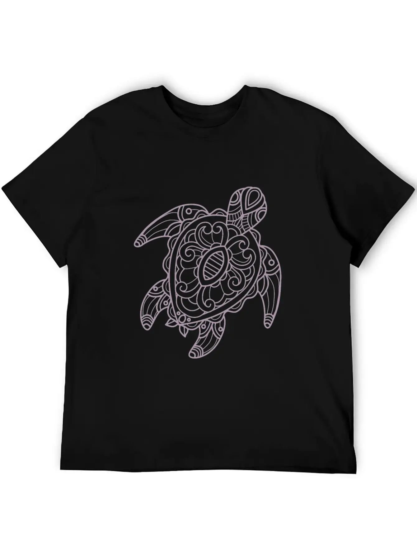 Turtle Tribal Art Drawing Stylish Everyday T-Shirt – Unisex Basic Cotton Tee