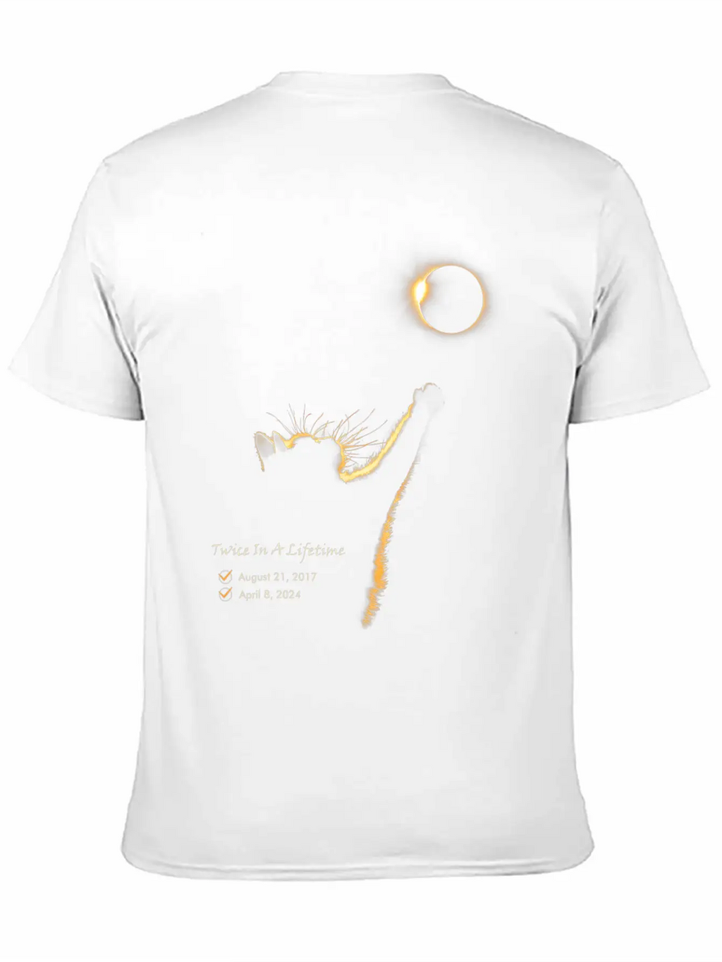 Twice In A Lifetime Total Solar Eclipse 2024 Timeless Short Sleeve Tee – Comfy And Minimalist Design