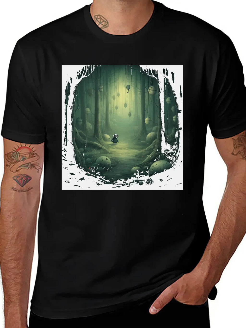 Twilight Enigma: Mystical Beings Of The Dusk Essential Cotton Tee For Daily Outfits – Unisex Style