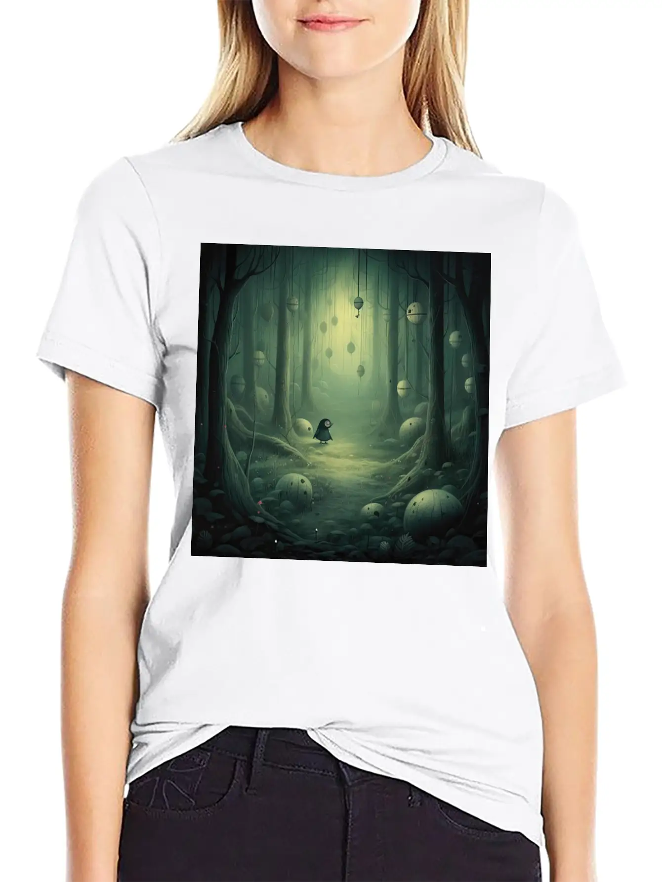 Twilight Enigma: Mystical Beings Of The Dusk Essential Cotton Tee For Daily Outfits – Unisex Style