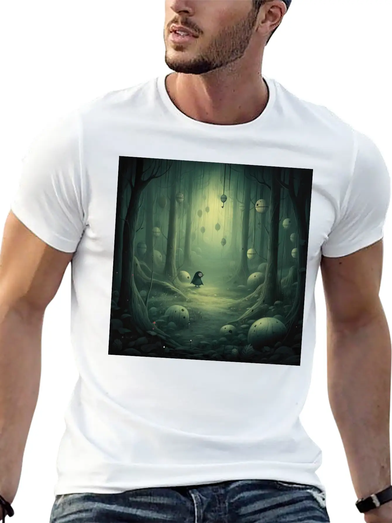 Twilight Enigma: Mystical Beings Of The Dusk Essential Cotton Tee For Daily Outfits – Unisex Style